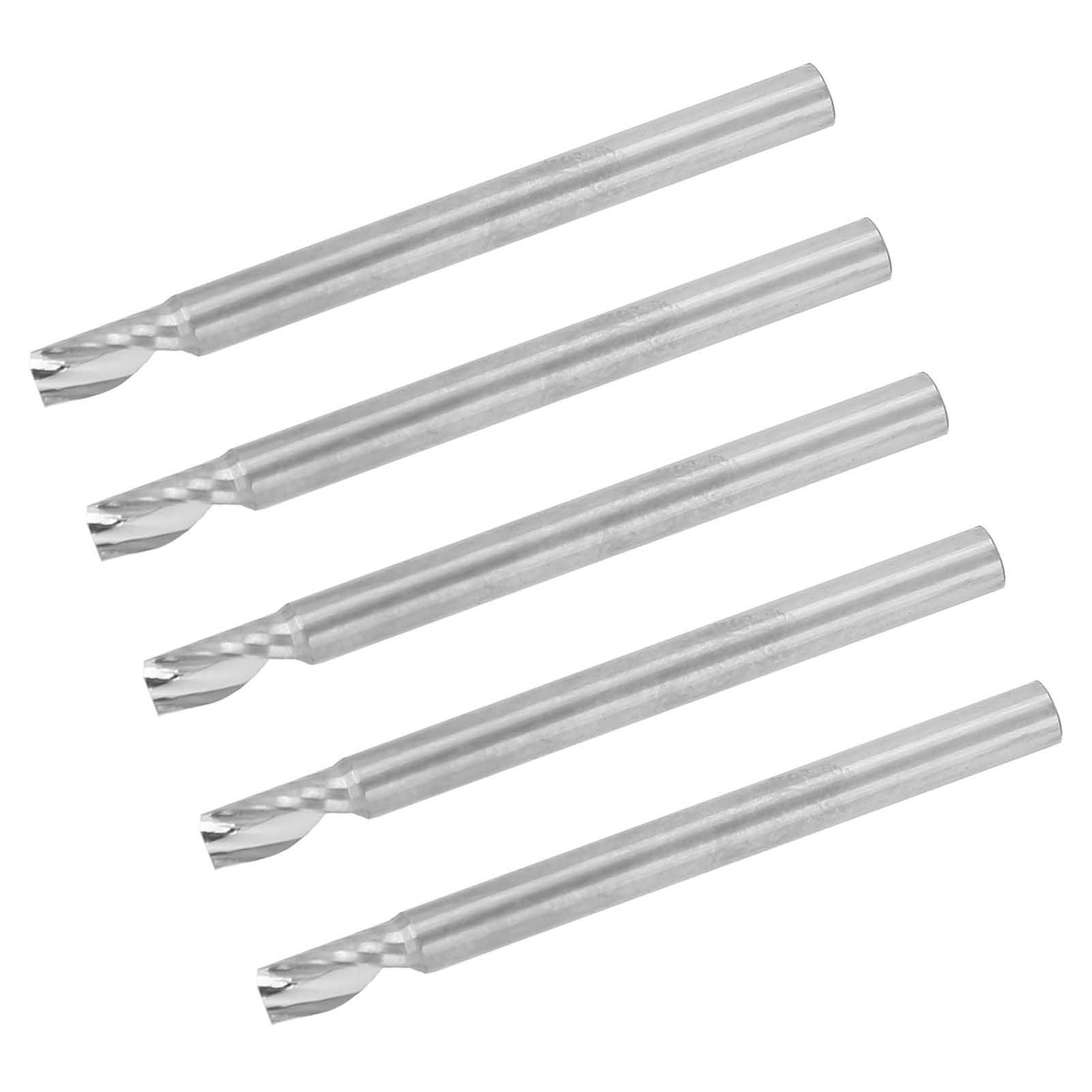Set Mit 5 Spiralfräsern Aus Wolframstahl Für Die Holzbearbeitung, 3,175 X 6 Mm