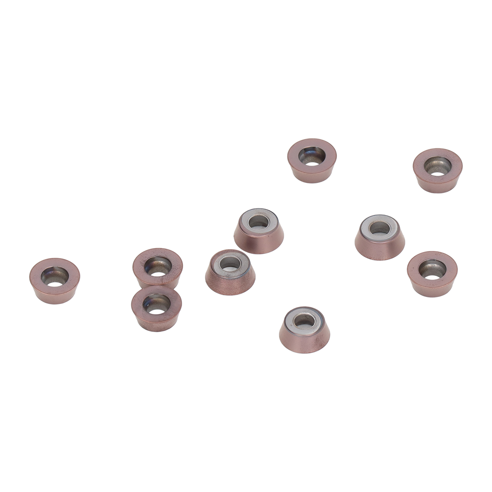 Satz Mit 10 Hartmetall-dreheinsätzen Für Cnc-fräsen Und -drehen (rdmw1204moep)