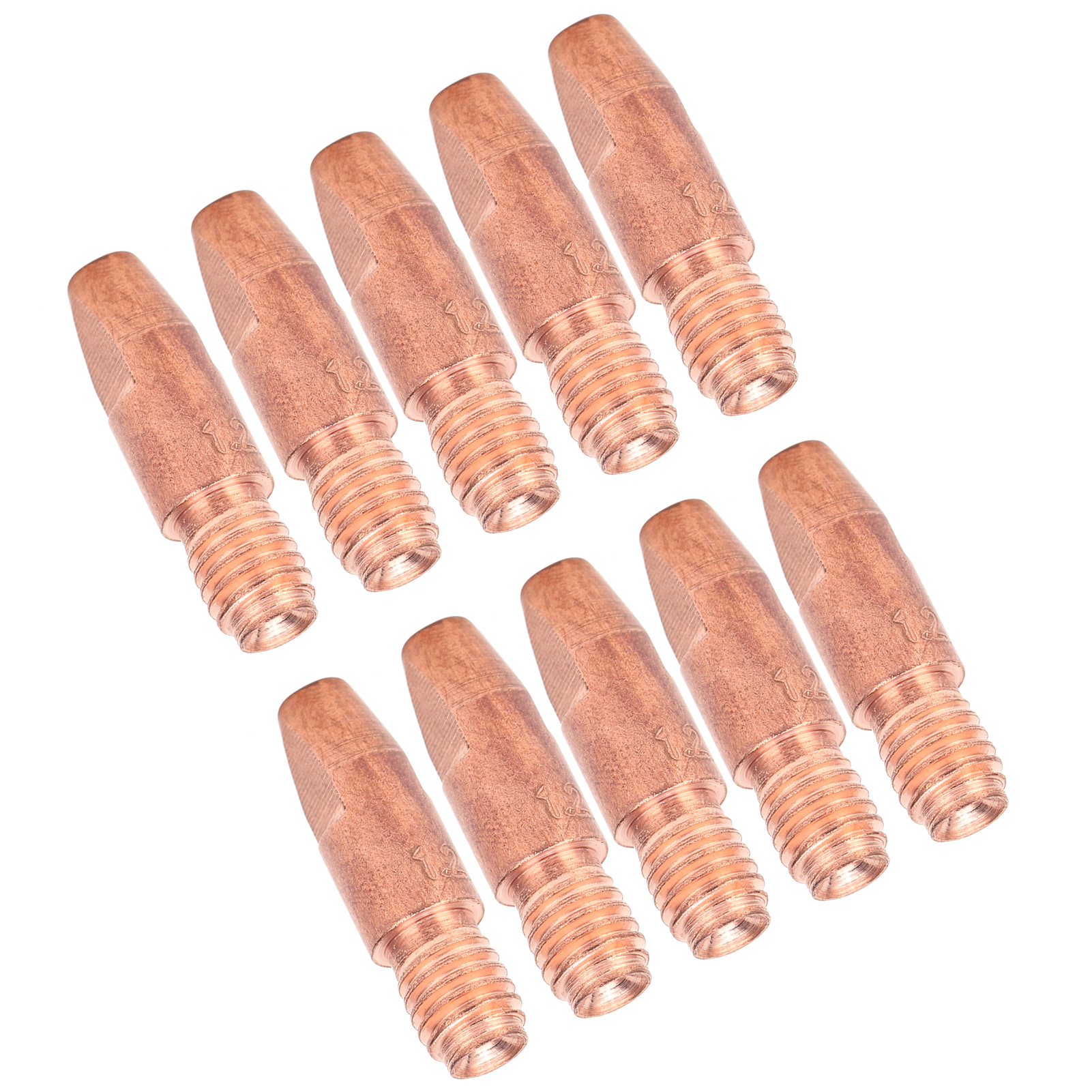 Packung Mit 10 M6-leitspitzen Aus Rotem Kupfer Für Schweißbrenner, 36 Kd X 1,2 Mm Kontaktzubehör