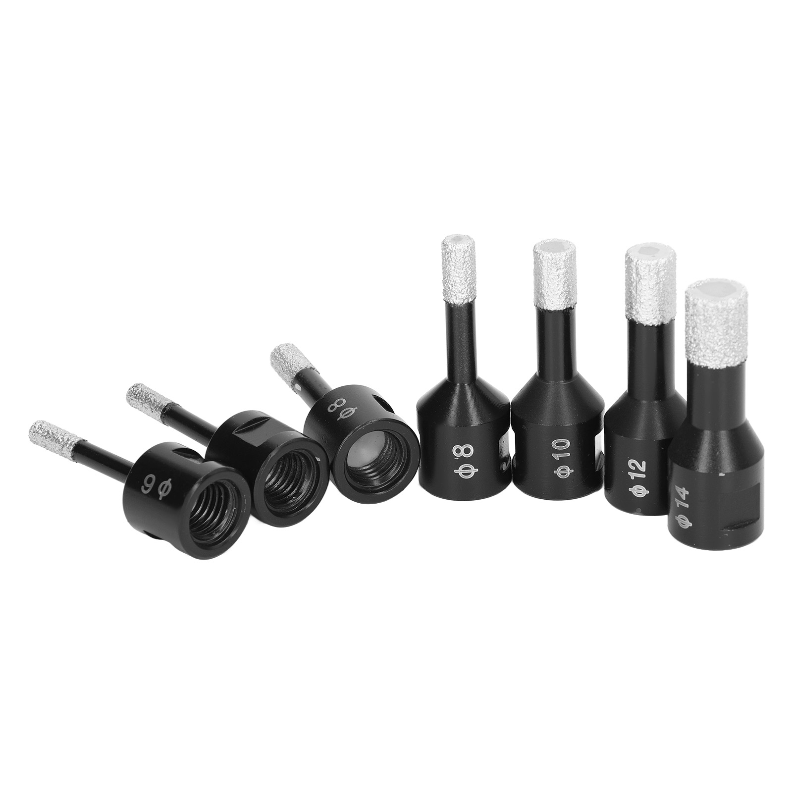 Set Mit 7 Diamantbohrern Zum Trocken- Und Nasslöten, Lochsäge Mit M14-innengewinde Für Marmor, Fliesen Und Granit