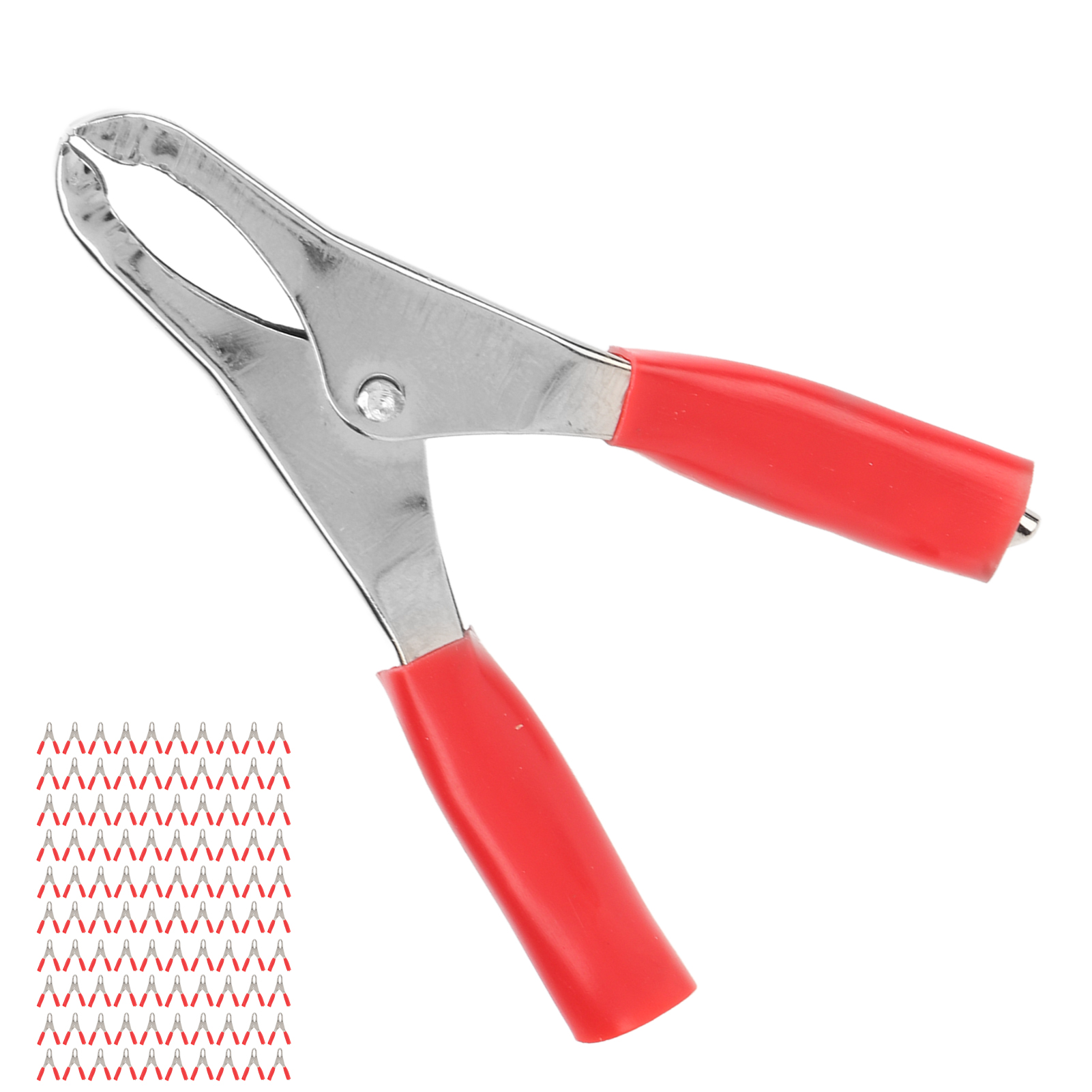 100 Isolierte 20a Hochpräzisionsklemmen, Prozess-elastizität, Pvc-isoliermantel Für Experimentelle Tests (wirered)