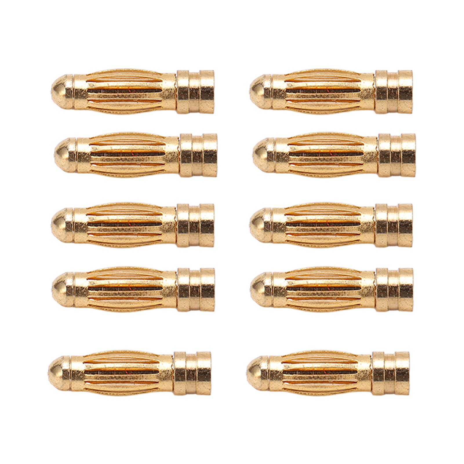 Packung Mit 10 Vergoldeten Bananensteckern Aus Kupfer, Stecker/buchse, 3 Mm, Für Modellflugzeuge