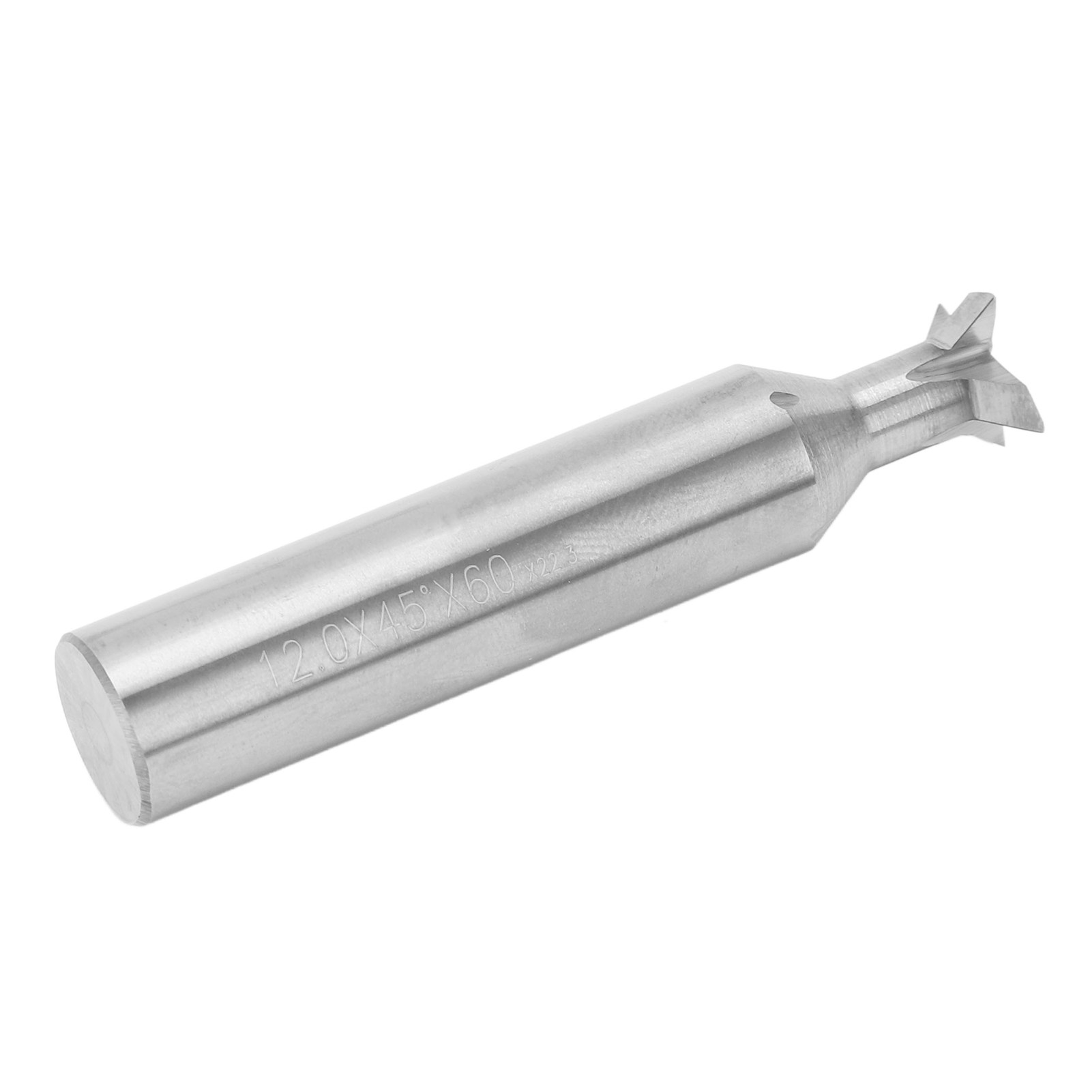 Hartmetall-schwalbenschwanzfräser, 12 Mm Schaftdurchmesser, 4 Zähne, 60 Mm Länge, Universell, 45° Winkel.
