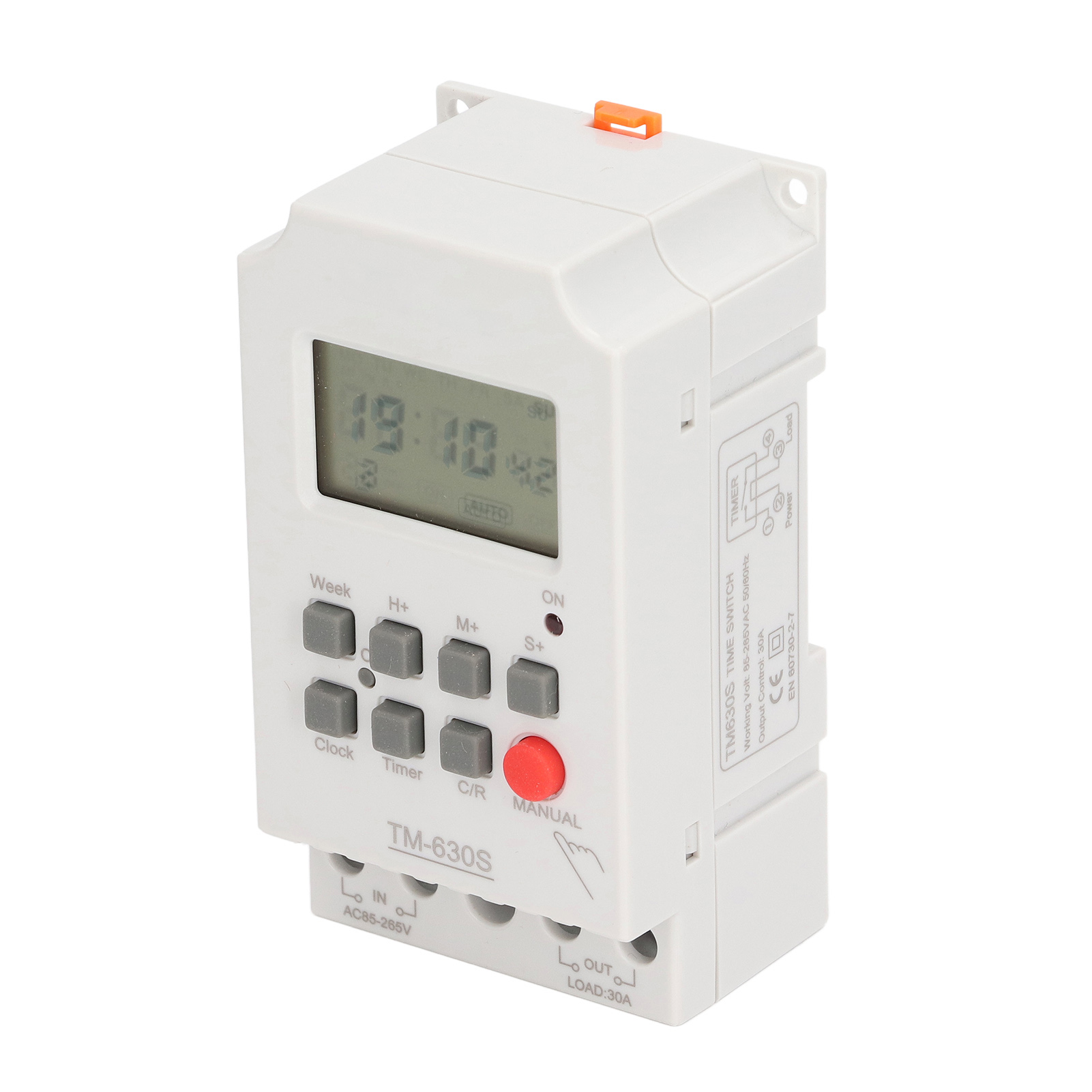 Digitaler Timer Mit Sekundeneinstellung, 7-tage-speicherprogrammierung, 30 A, 85–265 V Wechselstrom