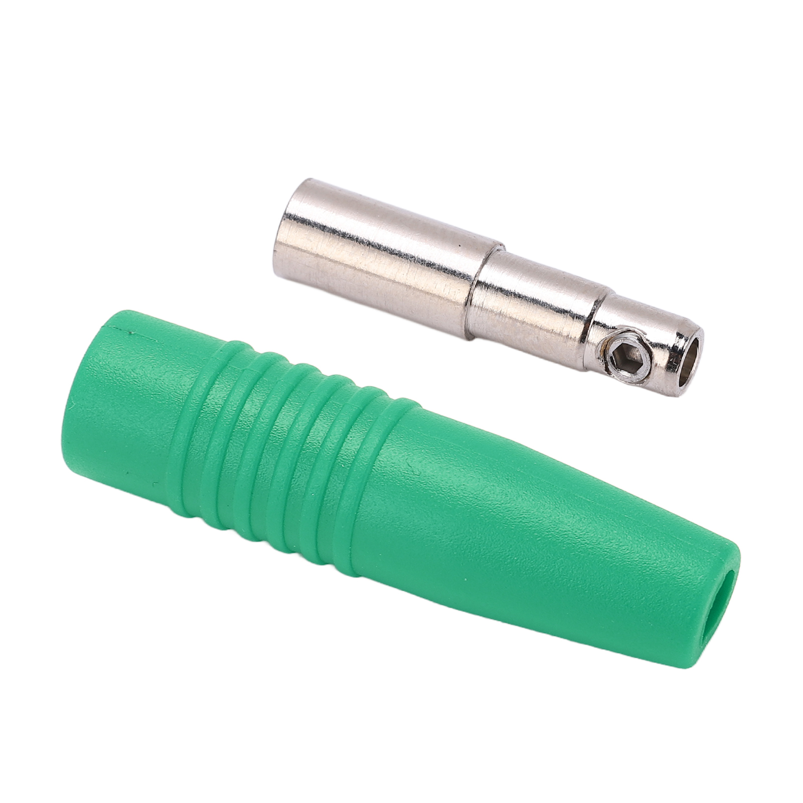 4-mm-bananenstecker (weiblich) Aus Reinem, Vernickeltem Kupfer Für Elektronisches Testzubehör (grün)