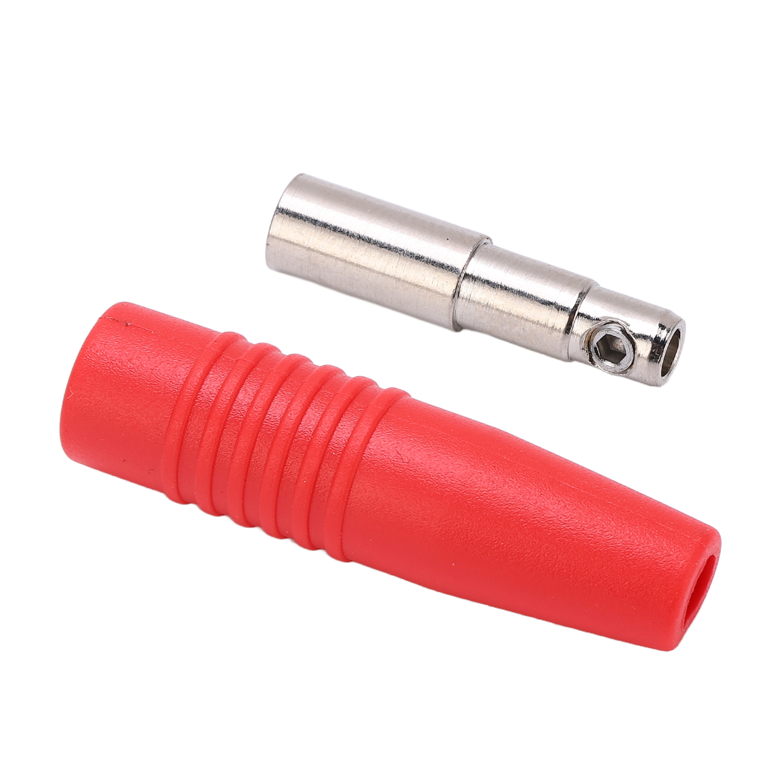 4-mm-bananenstecker (weiblich) Aus Reinem, Vernickeltem Kupfer Für Elektronisches Testzubehör (rot)