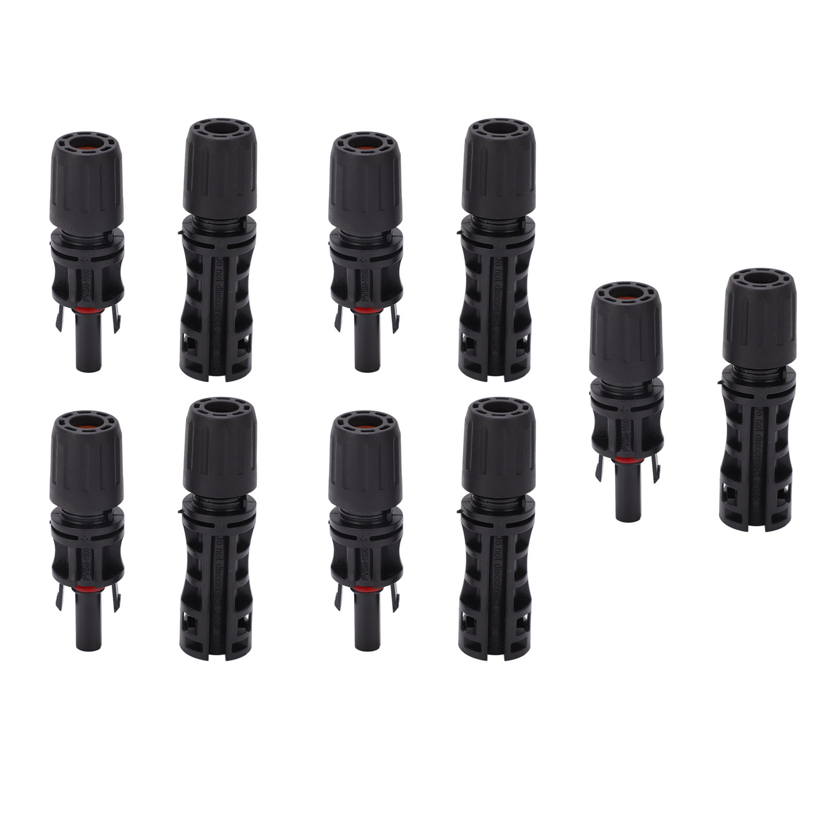 Packung Mit 5 Wasserdichten Ip67-photovoltaik-steckverbindern, Kupfer- Und Verzinnt, Für Solarmodulkabel, 1500 V Dc, 30 A, 2,5-6 M²
