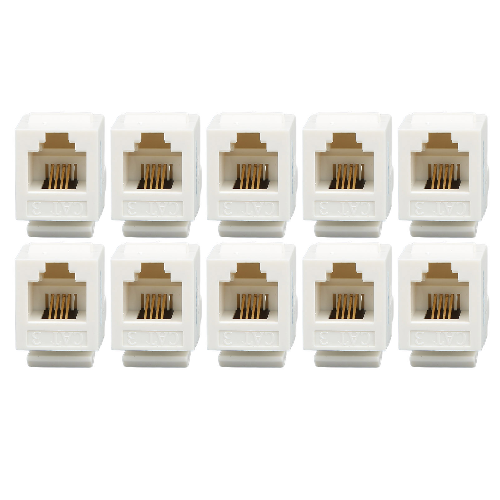 Packung Mit 10 Einfach Zu Bedienenden Telefonmodulen Mit Rj11-schnittstelle, Rostfrei Und Werkzeuglos Für Die Kommunikation.