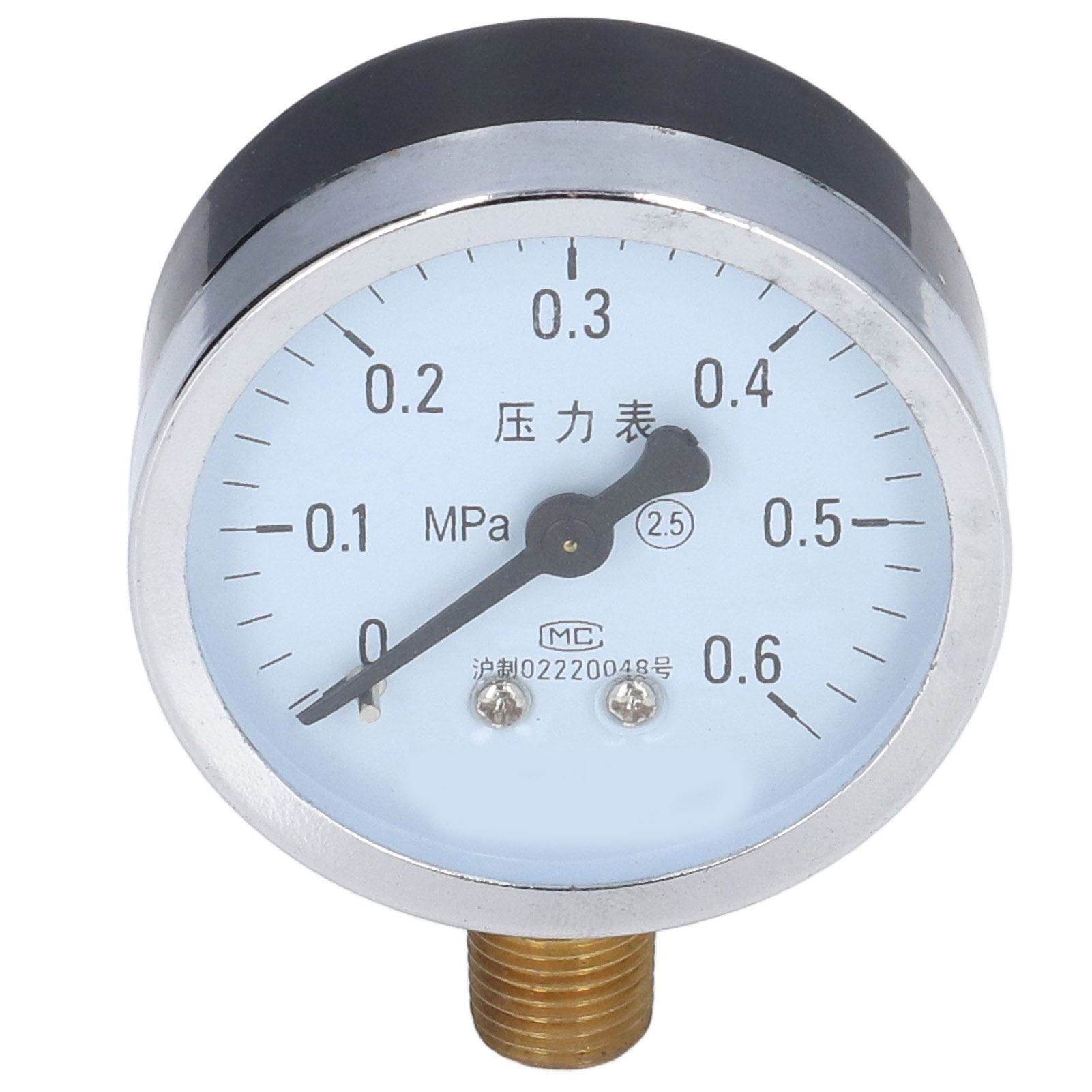 Hochpräzises 1/4 Npt-manometer, Klares Zifferblatt, Eisengehäuse, Für Leitungswasser, Bestimmt Für Die Öl- Und Chemieindustrie.
