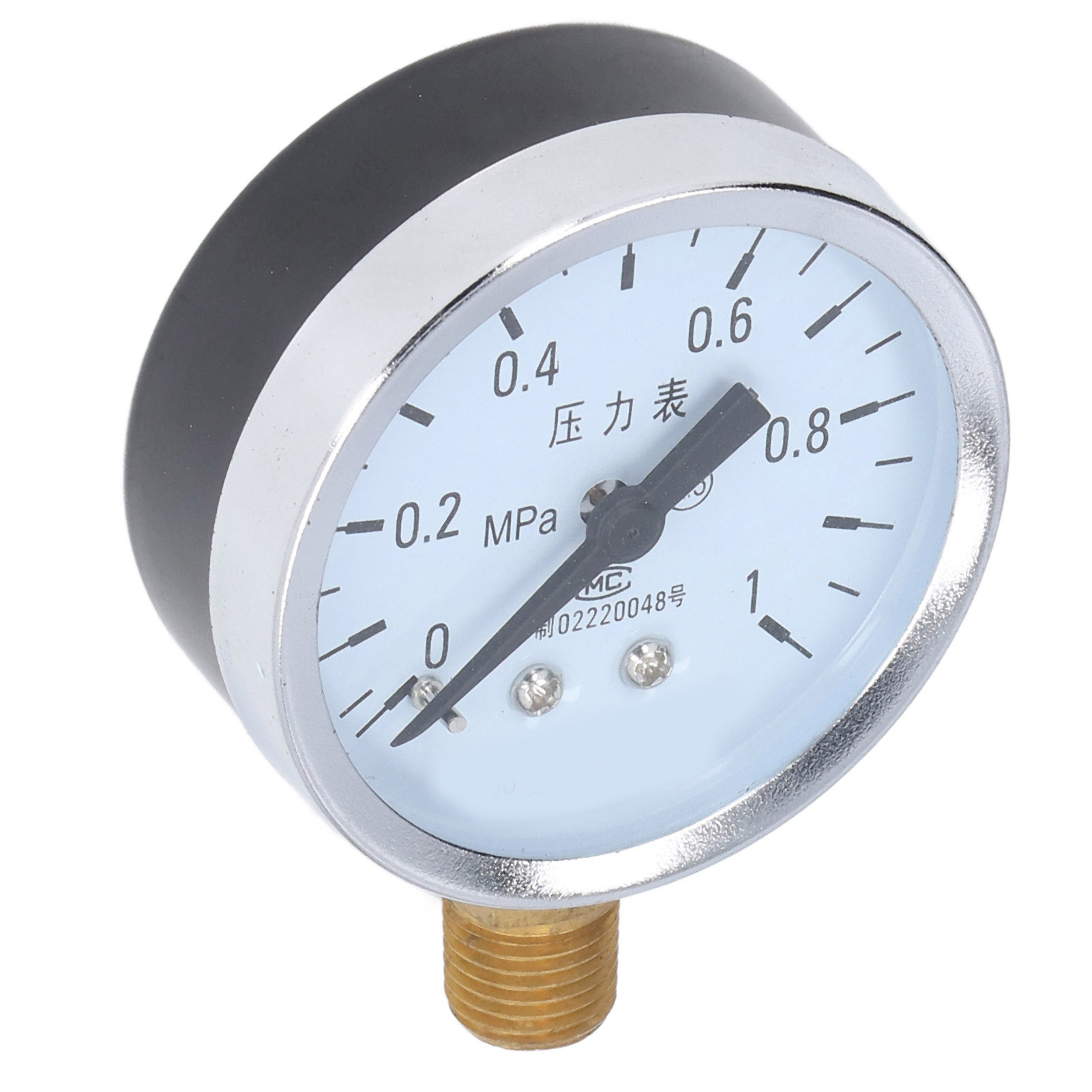 Hochpräzises 1/4 Npt-manometer Mit Übersichtlichem Zifferblatt Und Eisengehäuse Für Leitungswasser, Bestimmt Für Die Öl- Und Chemieindustrie.