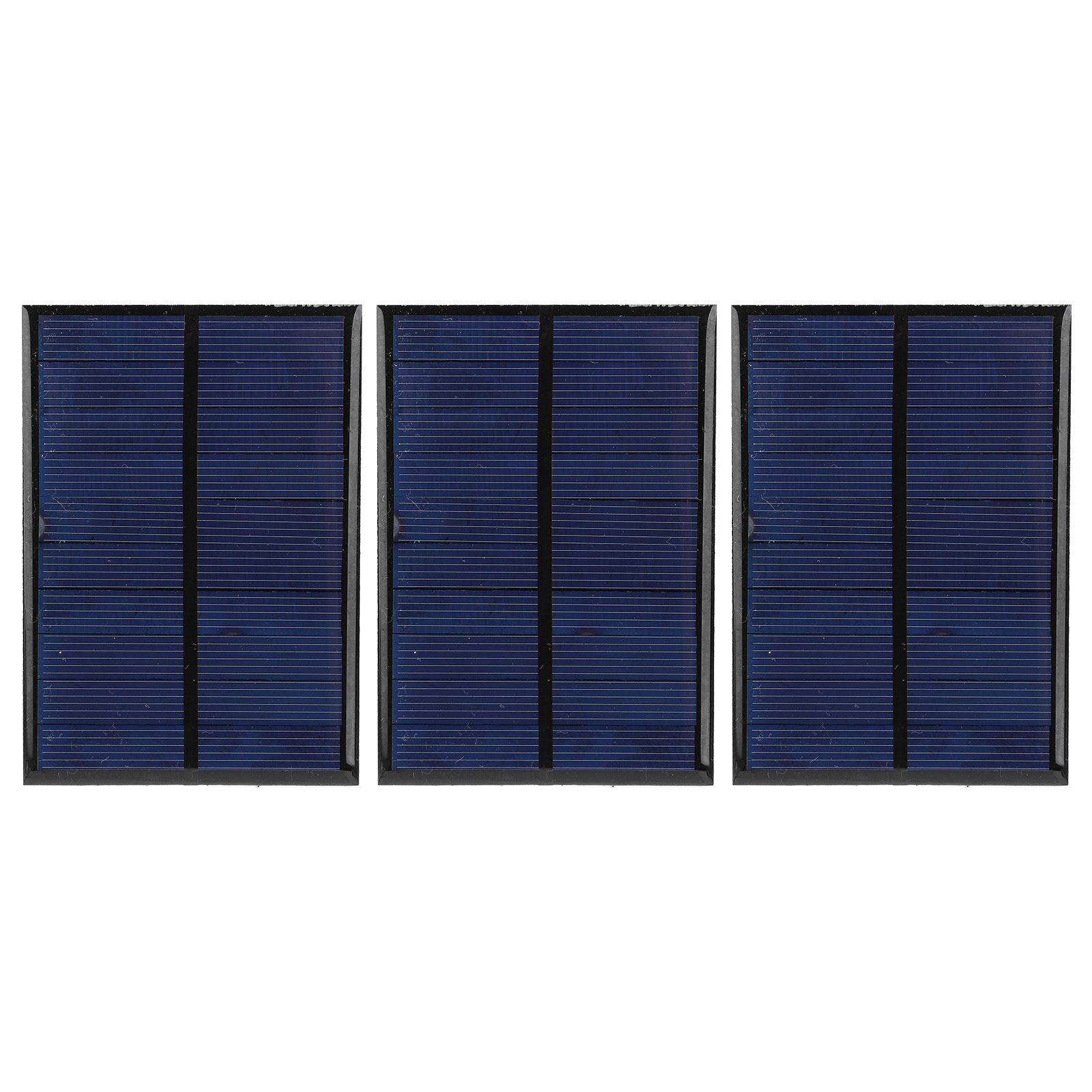 Set Aus 3 Energiesparenden Epoxid-solarmodulen + 30 Cm Rotem Und Schwarzem Kabel, 5 V, 200 Ma