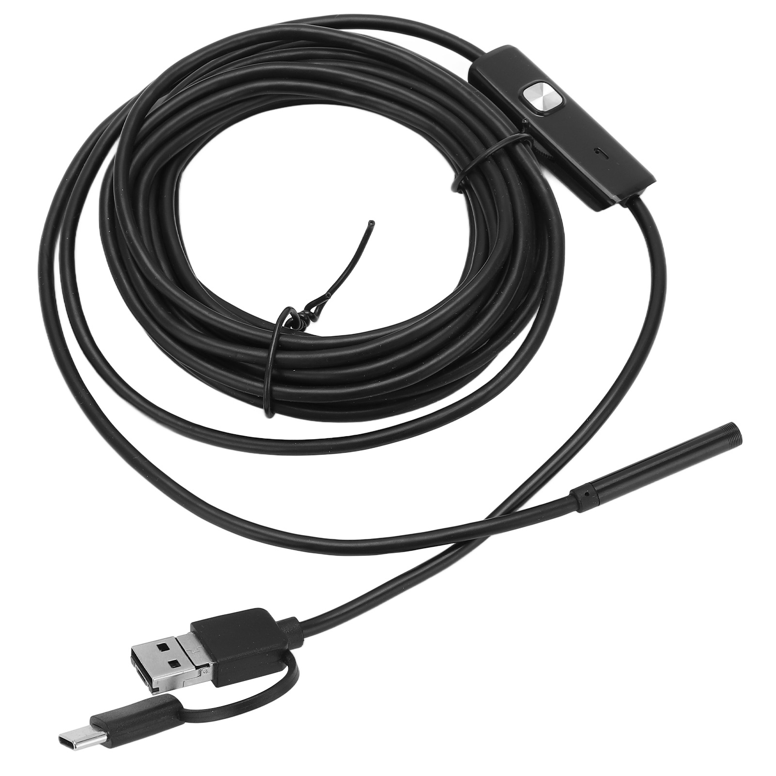 3-in-1 Endosphosphen An100-5.5, 5,5 Mm Flexibler Draht, Für Android-telefone, Rohrleitungs- Und Fahrzeuginspektion, 3,5 M