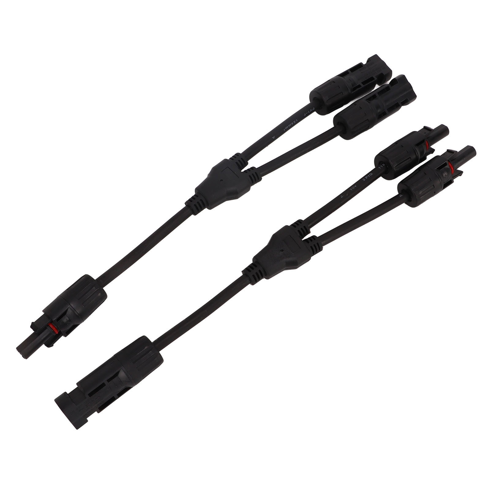 Set Aus 2 Y-förmigen Photovoltaik-steckverbindern Mit Schlüssel, Schnellkupplung (stecker/buchse), Wasserdicht Nach Ip67, 1500 V Dc, Multimode+multimode