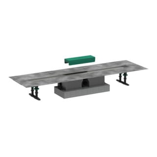 Hansgrohe - uBox universal - Komplettset für Standardinstallation 900 für Duschrinnen Fertigsets, Edelstahl 56025180