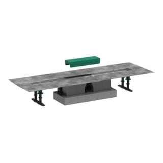 Hansgrohe - uBox universal - Komplettset für Standardinstallation 800 für Duschrinnen Fertigsets, Edelstahl 56024180