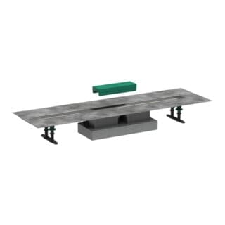 Hansgrohe - uBox universal - Komplettset für flache Installation 900 für Duschrinnen Fertigsets, Edelstahl 56019180