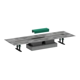 Hansgrohe - uBox universal - Komplettset für flache Installation 800 für Duschrinnen Fertigsets, Edelstahl 56018180