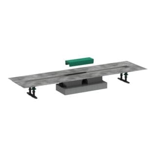 Hansgrohe - uBox universal - Komplettset für flache Installation 1000 für Duschrinnen Fertigsets, Edelstahl 56020180