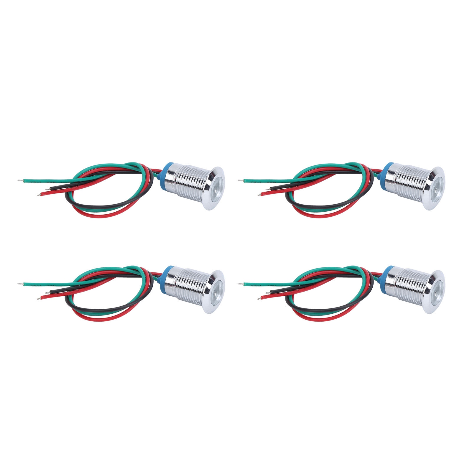 Vorverdrahtete, Wasserdichte, Zweifarbige Runde Led-sets, 12 Mm Gemeinsame Kathode, 3-6 V (rot Und Grün)