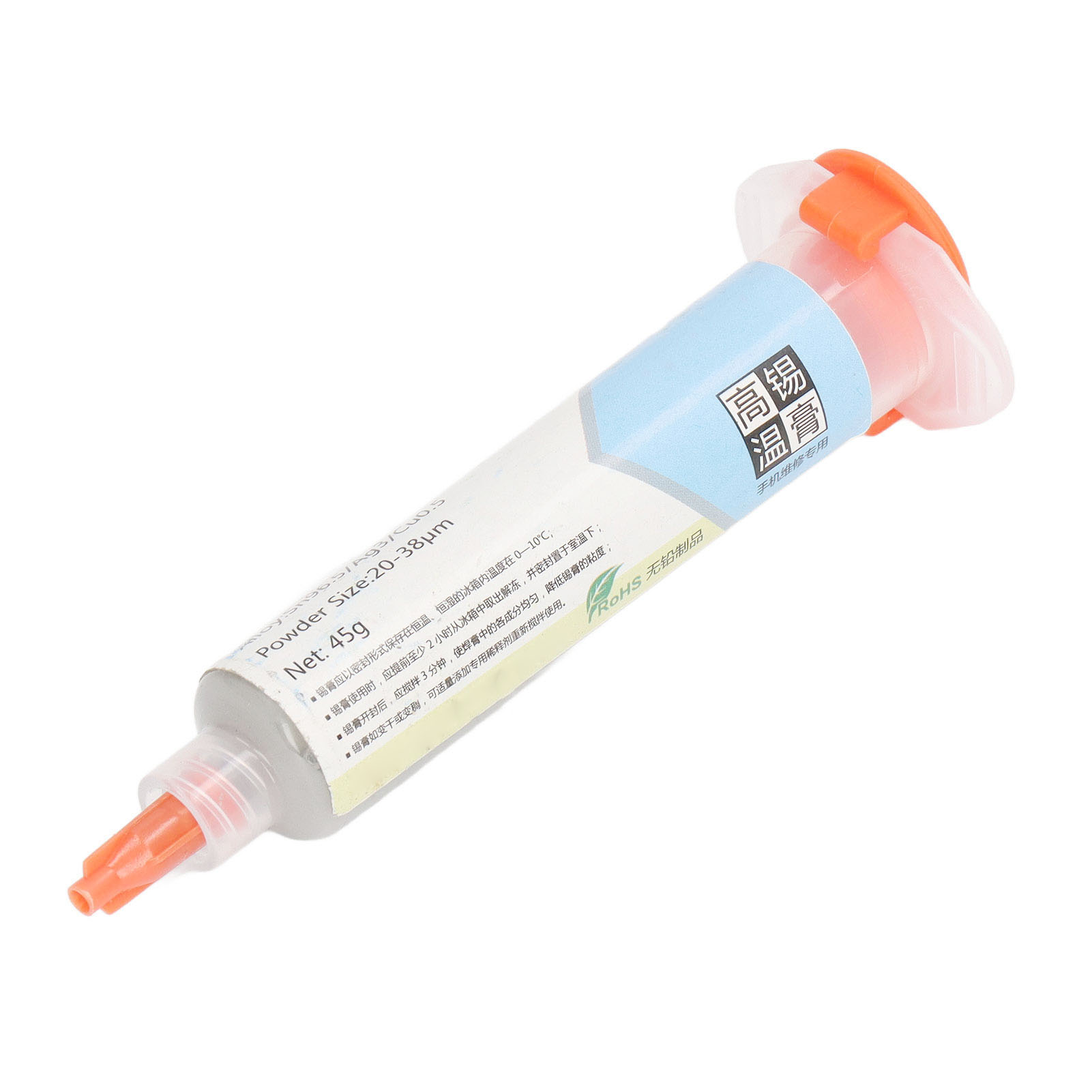Hochtemperatur-lötpaste In Nadeltube, Austrocknungsbeständig, 217 °c, Lötflussmittel Für Handy-reparaturen, 45 G