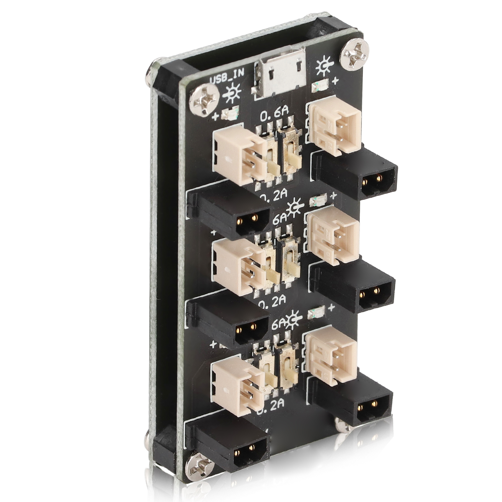 Lithium-akku-ladeplatine, 0,2 A/0,6 A Ausgang, 6-kanal-lademodul Mit Led-anzeige