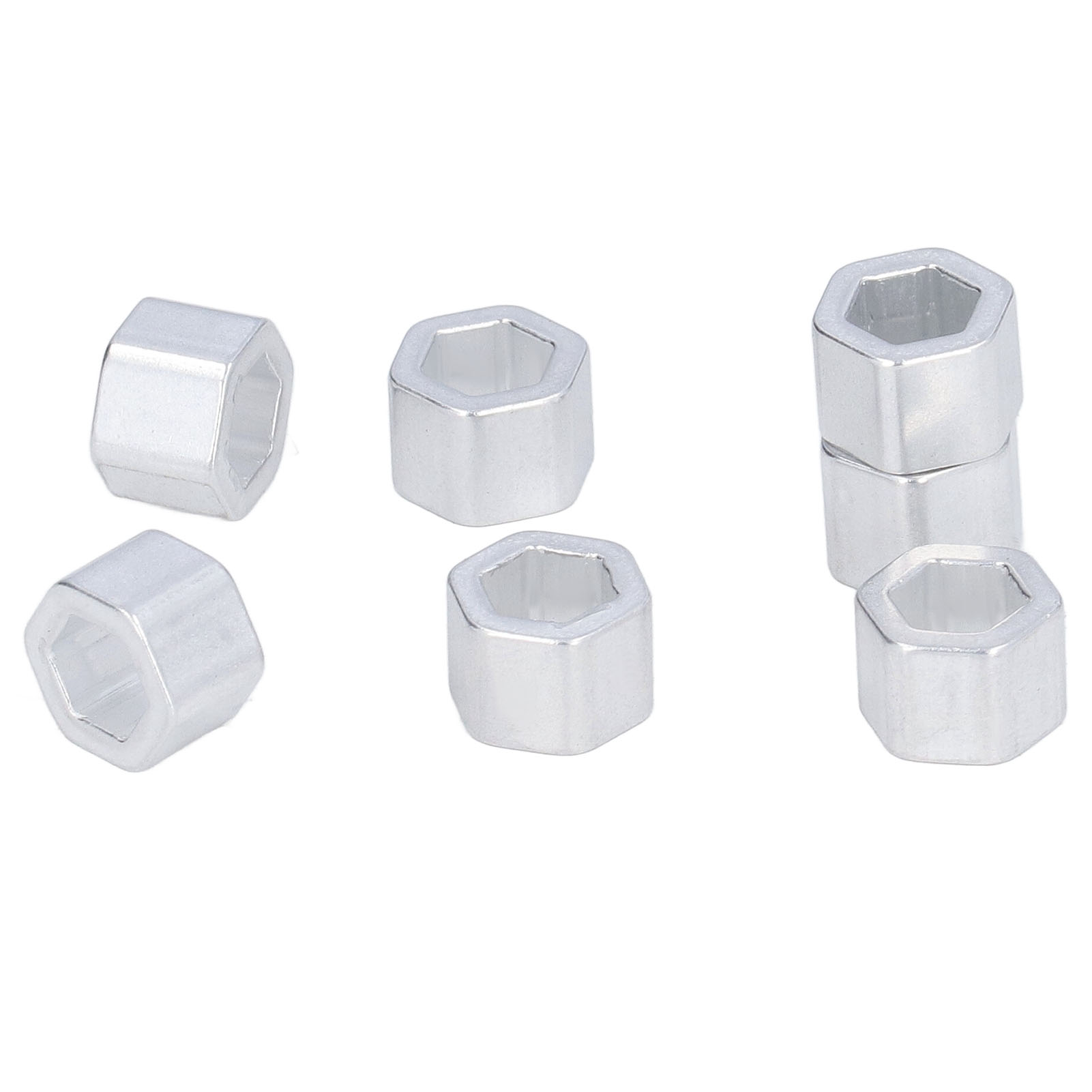 12 Korrosionsbeständige, Sechseckige Aluminium-distanzstücke Für Motorwellen, 8 Mm Innendurchmesser, 3520-4012-0080, 8 Mm Länge