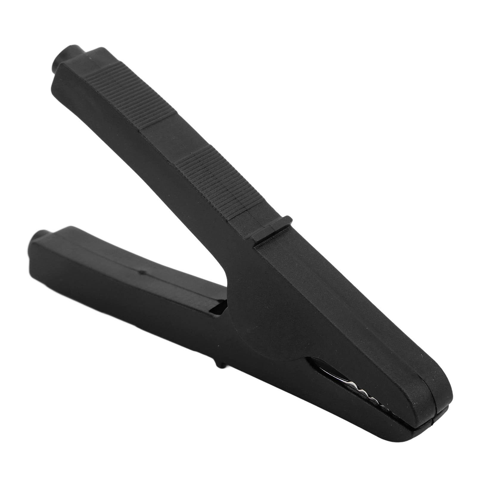Isolierte Krokodilklemme J.60053, Mehrzweck, 125 Mm, Vollkupfer, Sicherheitsisolierung, Messleitung Für Stromversorgungen, Schwarz