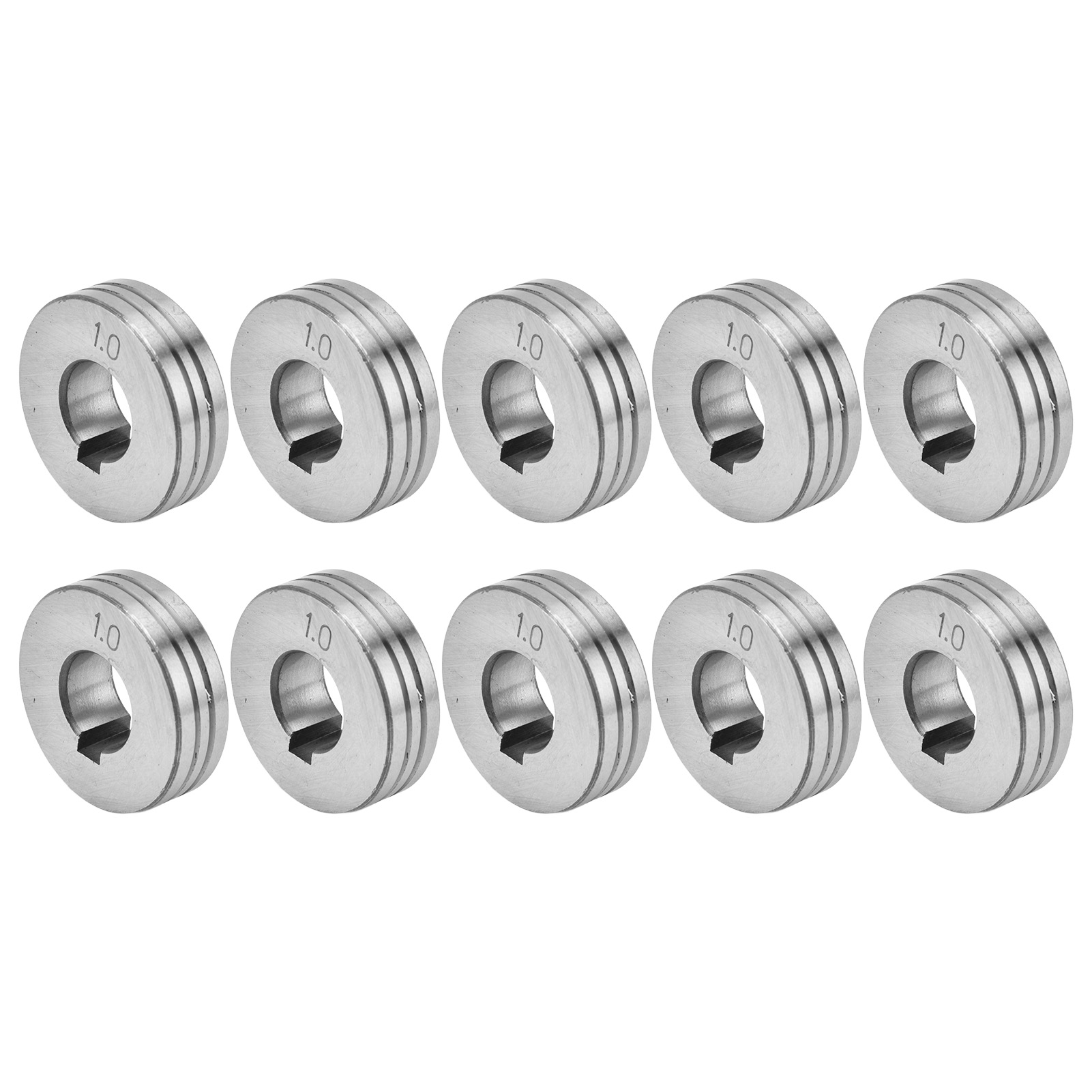 Packung Mit 10 Schweißdrahtvorschubrollen, 1,0 Bis 1,2 Mm Nut, Für Zk-schweißgeräte