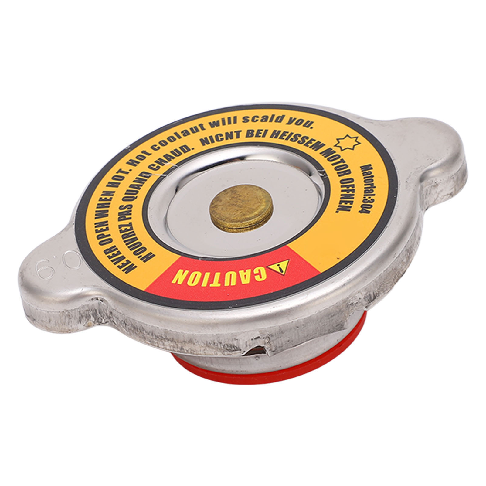 Dieselkraftstofftankdeckel Aus Aluminiumlegierung, Auslaufsicher, Motorkühlmitteltankschutz Für Bagger/lader, Rote Mitte