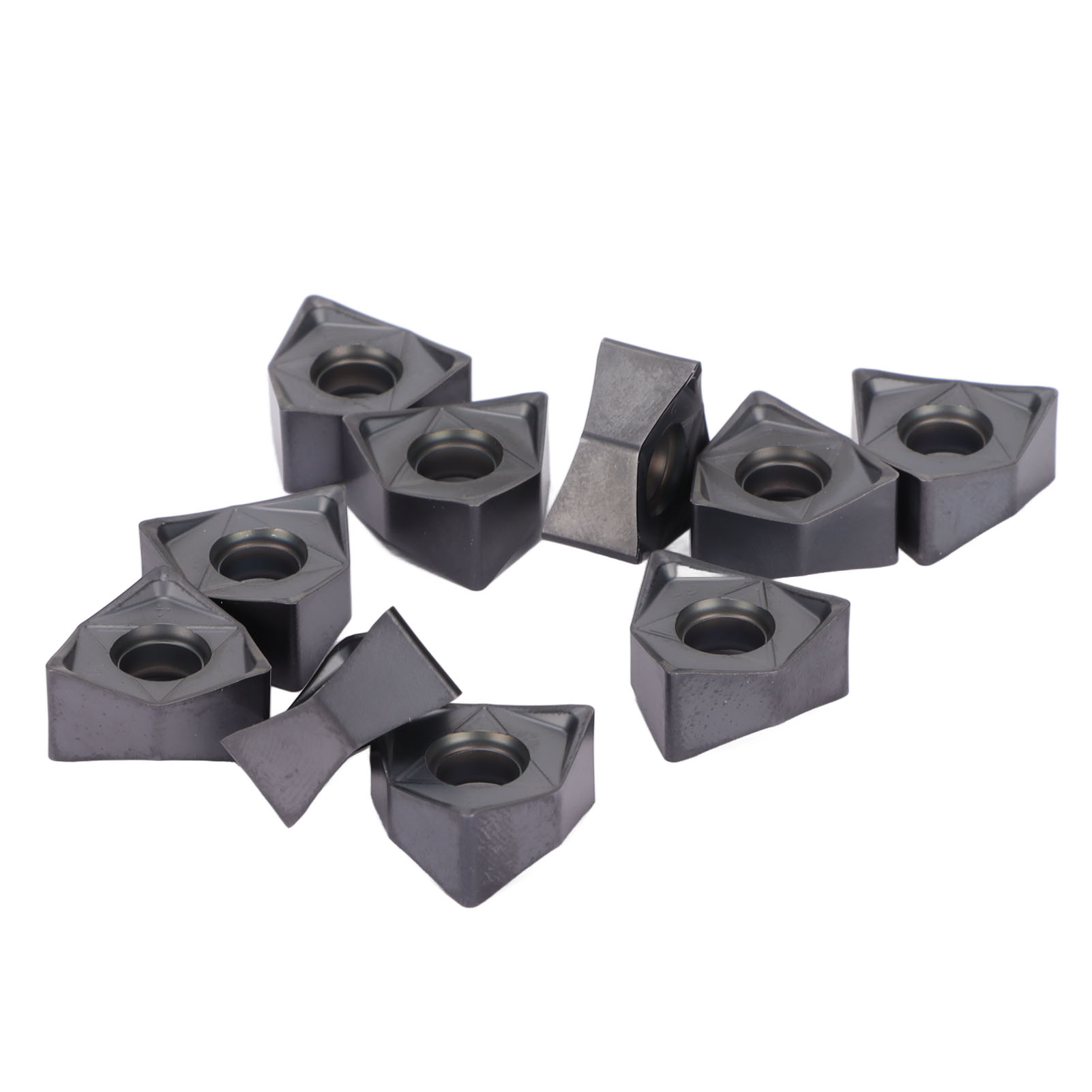 10 Wendeschneidplatten Aus Schwarz Beschichtetem Hartmetall Für Cnc-dreh- Und Fräsmaschinen