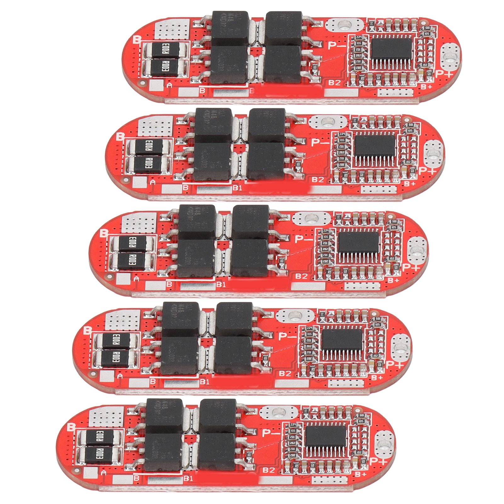 5-teiliges Lithium-batterieschutzmodul, Laden/entladen, 1-5s 3,7v 20a Für Ternäre Zellen