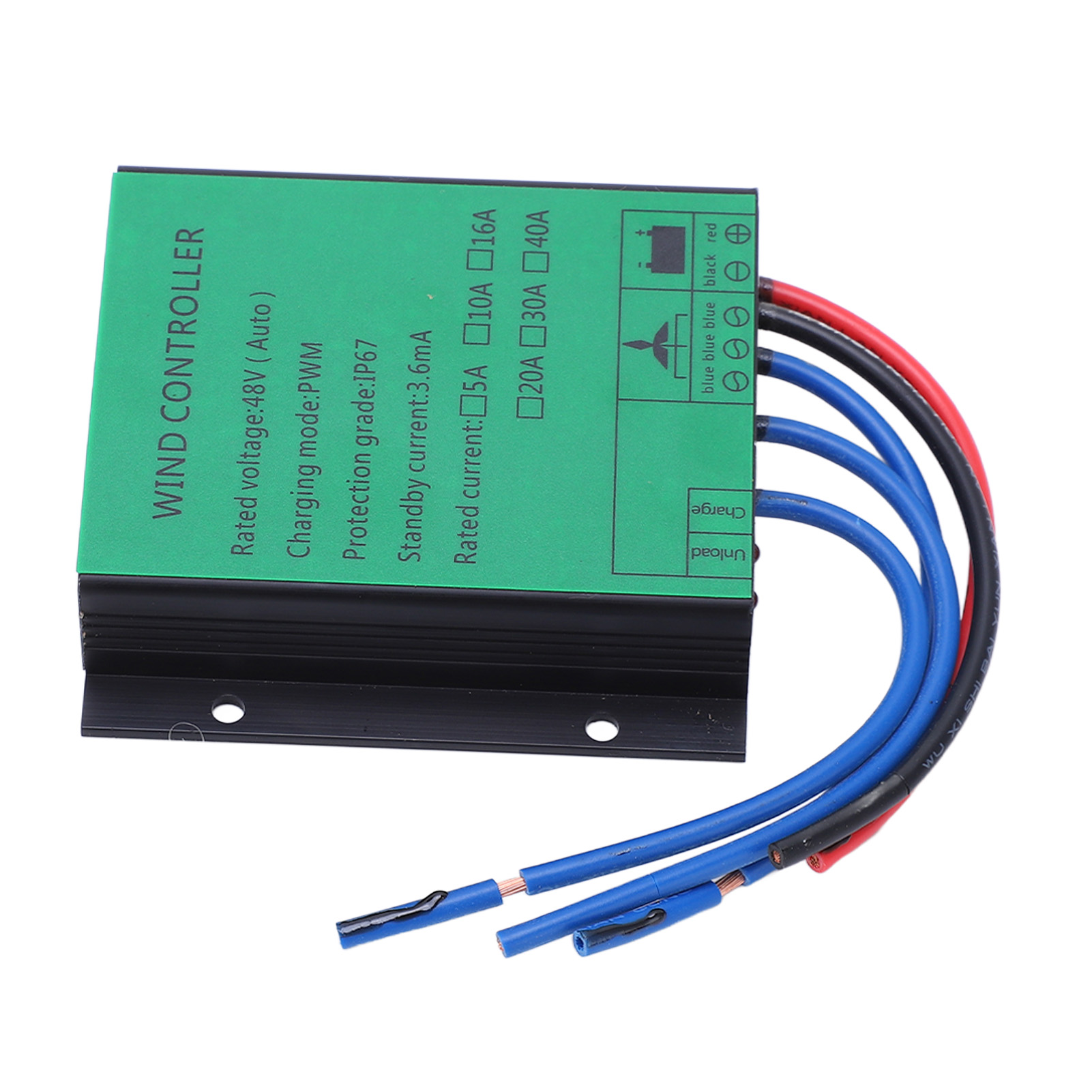 1000-w-windkraftanlagenregler, Effiziente Pwm-lastregelung, Ip67 Wasserdicht, Led-anzeige, 48-v-20-a-windkraftanlagenregler