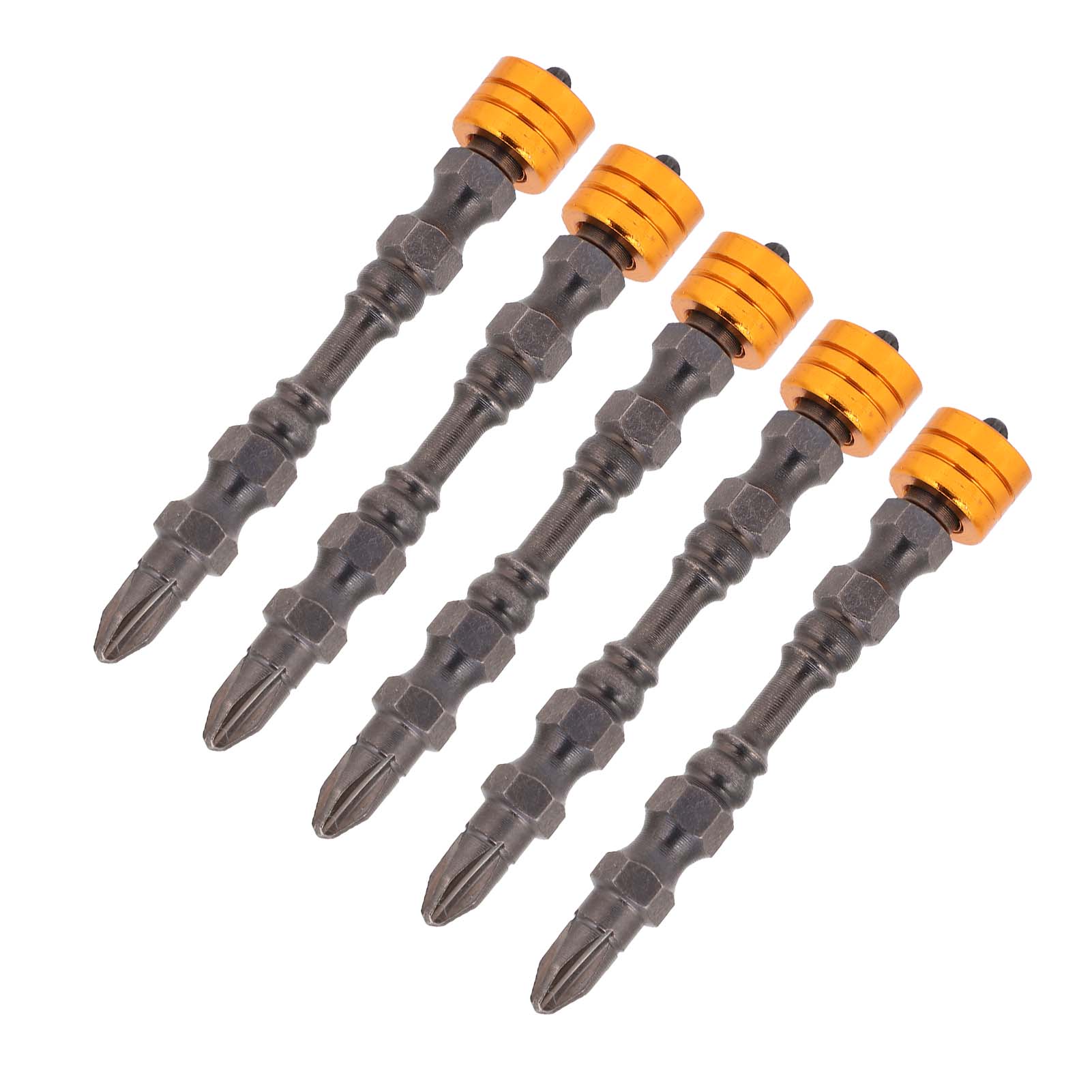 Set Mit 5 Magnetischen 65-mm-d-schraubendreherbits Für Elektrische Schraubendreher