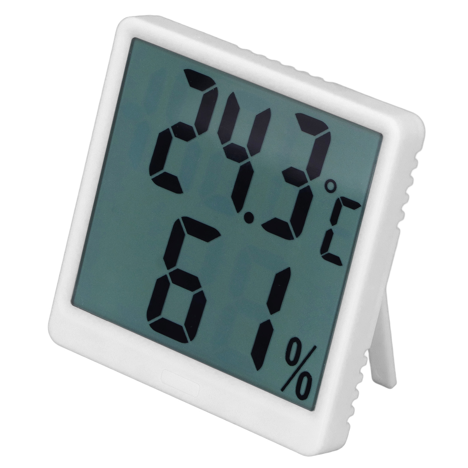 Digitales Hygrometer-thermometer, Temperatur- Und Feuchtigkeitsmessgerät Für Innenräume, Präzises Messinstrument, Weiß