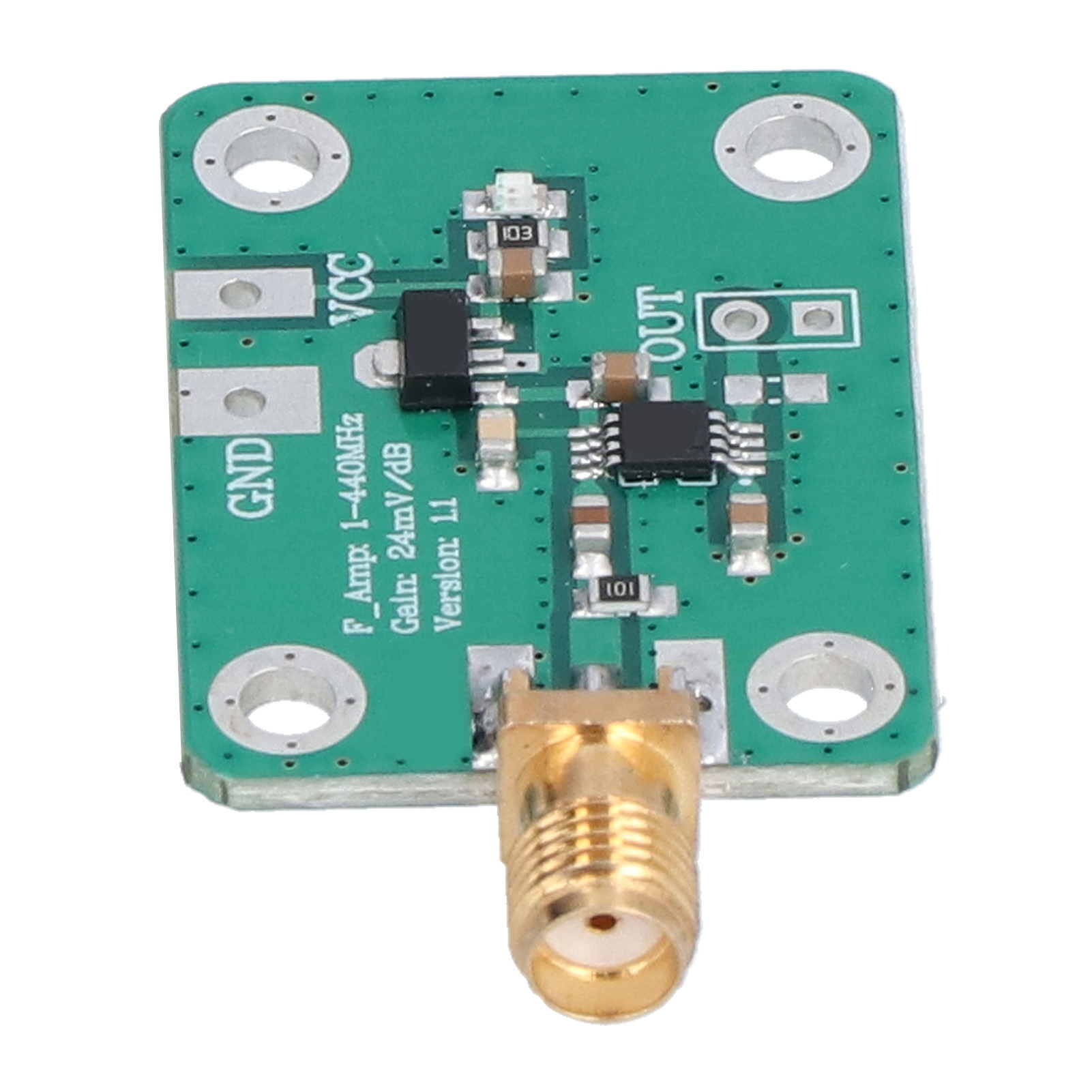 Netzteilplatine, 0,1 Bis 440 Mhz, Hohe Geschwindigkeit, 12 Ma Ausgang, Leicht Zu Transportieren, Logarithmischer Detektor, 7 V Bis 15 V Wattmeter