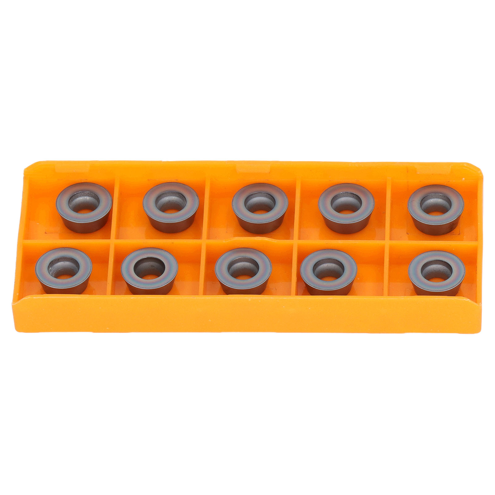 10 Farbige, Runde Hartmetall-wendeschneidplatten Für Cnc-drehen, Verschleißfeste Beschichtung, Fräsklingen