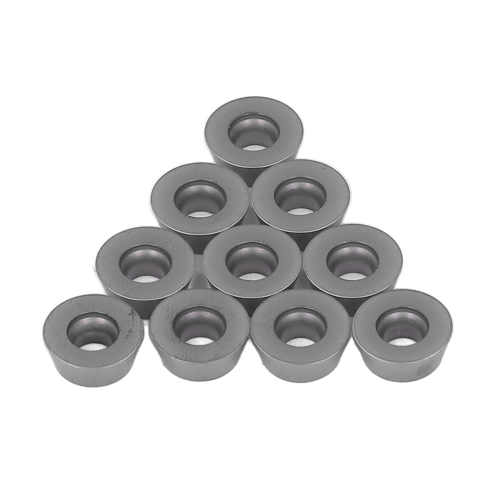 10 Runde Hartmetall-wendeschneidplatten Mit Schwarzer Beschichtung Für Cnc-drehen Und -fräsen (rdmw1204moe-p)