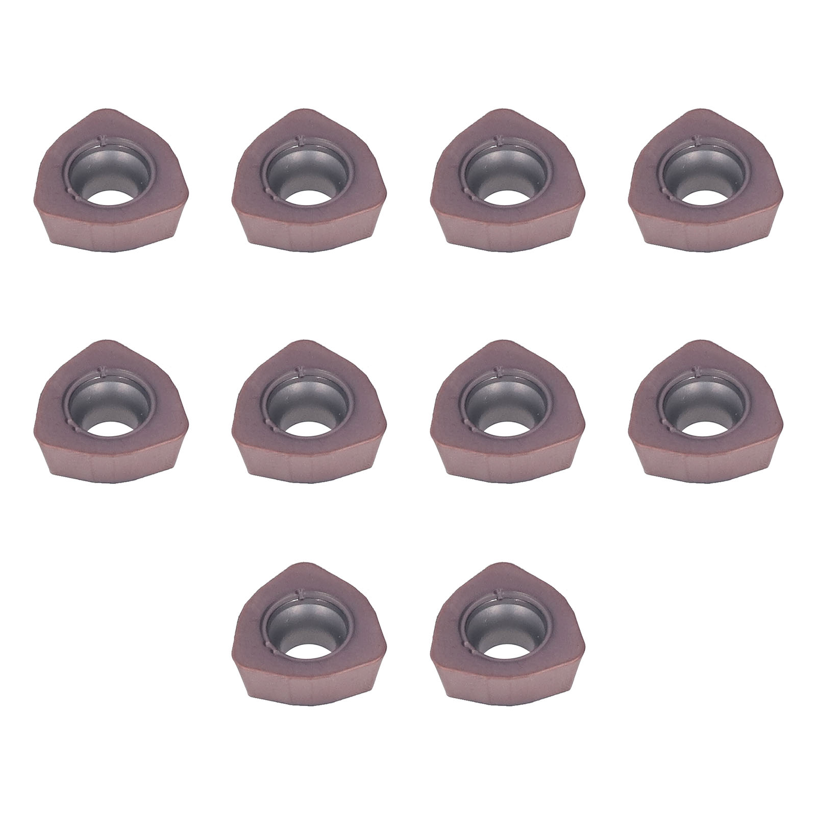 10 Bronzebeschichtete Hartmetall-dreheinsätze Zum Fräsen Von Stahl
