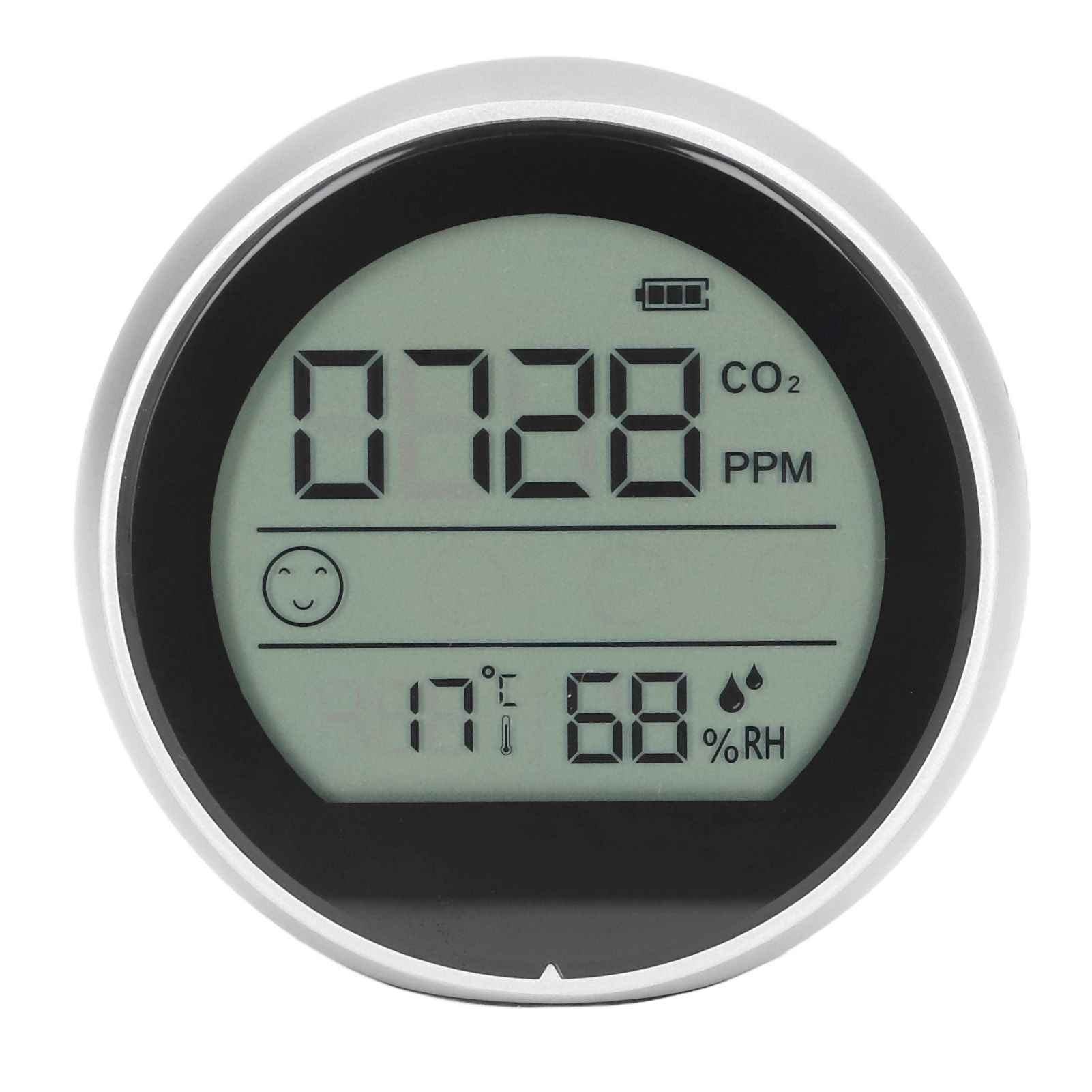 P8 Co2-monitor Infrarot-kohlendioxiddetektor Luftqualitäts-, Temperatur- Und Feuchtigkeitsmessgerät Für Labore Silber