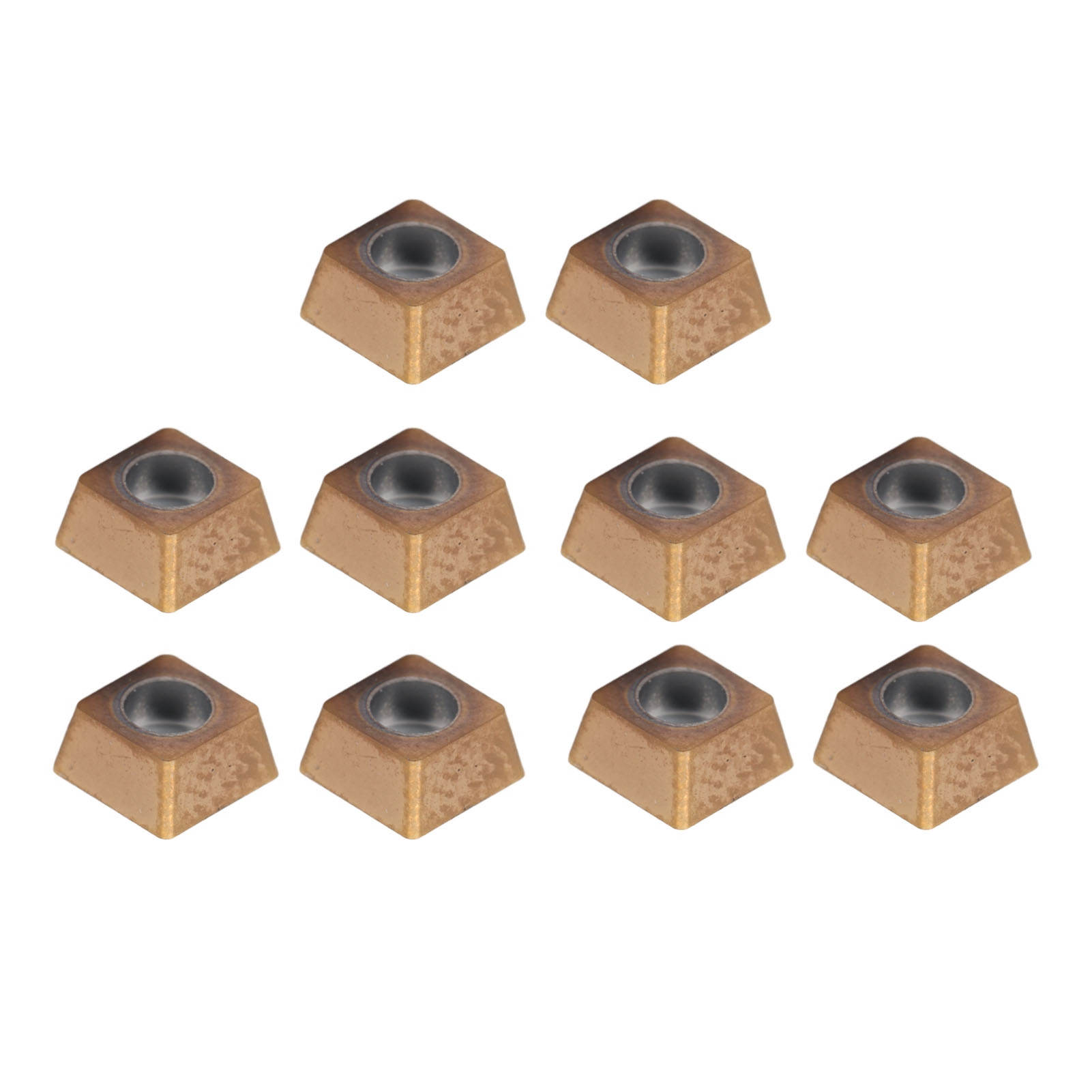 Satz Mit 10 Hartmetall-dreheinsätzen Für Cnc-fräsen Und -drehen Spmt040204hd