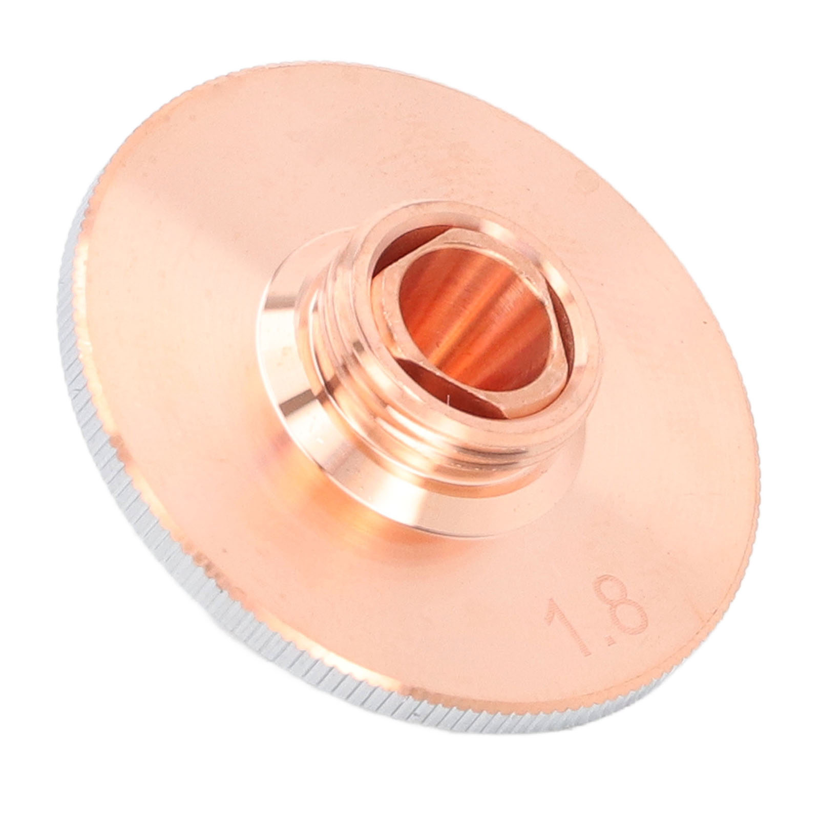 Doppelfaseroptischer Laserschneidkopf, Verchromtes Kupfer, 1,8 Mm / 0,07 Zoll Öffnung