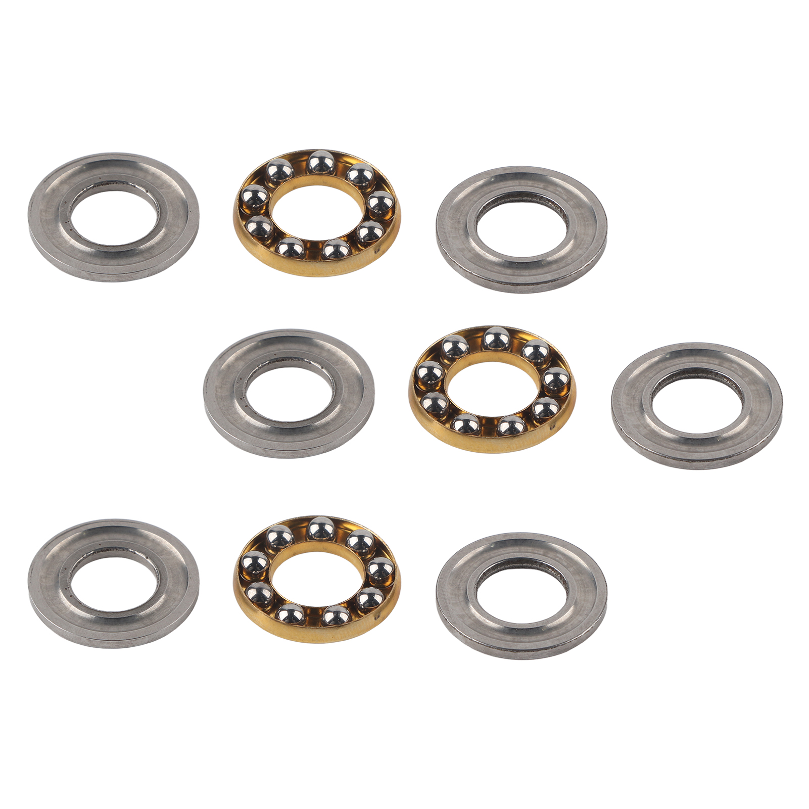 10 Flachkugellager Für Axiale Belastung, Stahlbeschläge, Industrielle Maschinen 3613-0516-0008