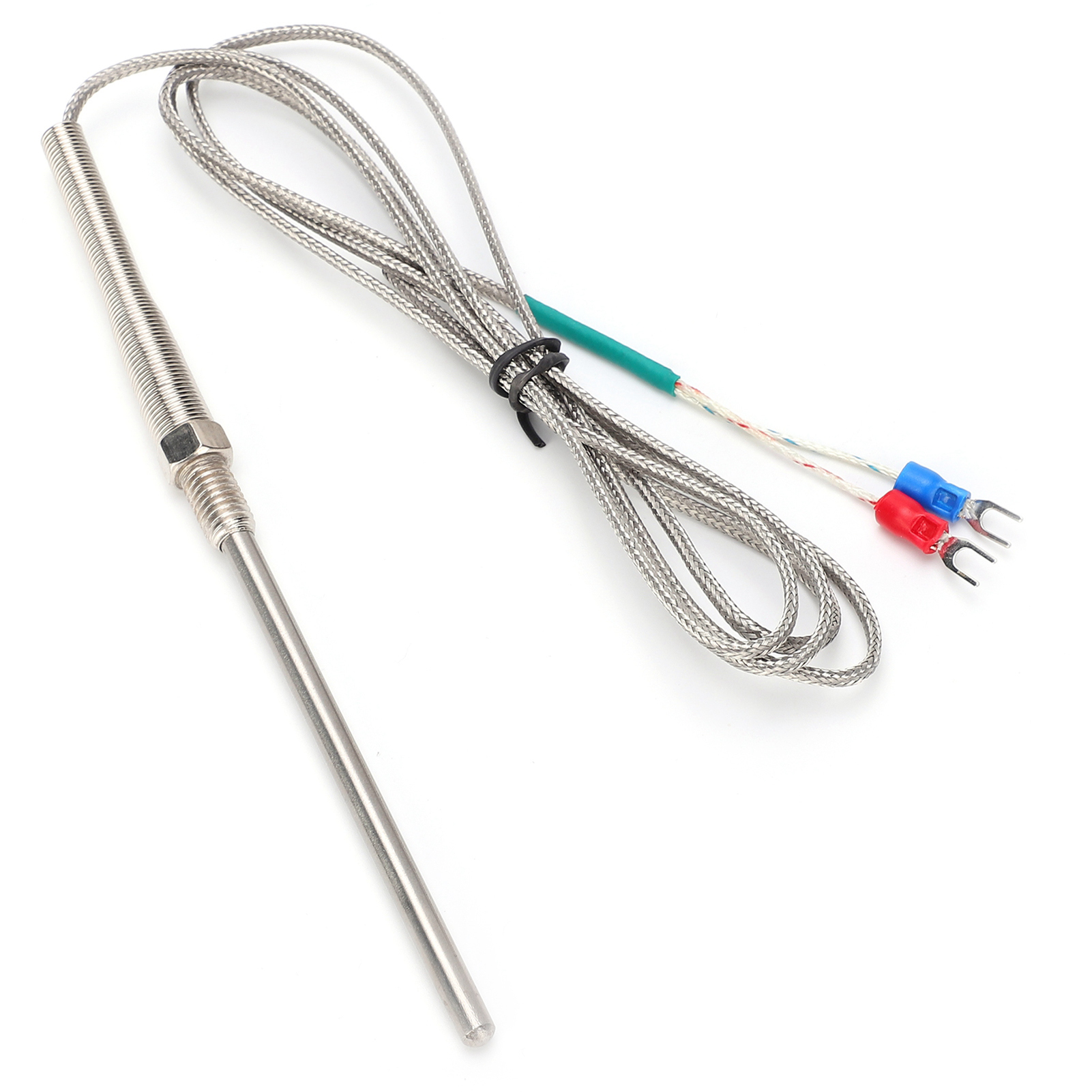 99 Mm (3,9 Zoll) Thermoelement-sonde Typ K, Genaue Temperaturmessung Von 0 Bis 800 °c, M8-gewinde, 1,5 M (4,9 Fuß) Kabel.