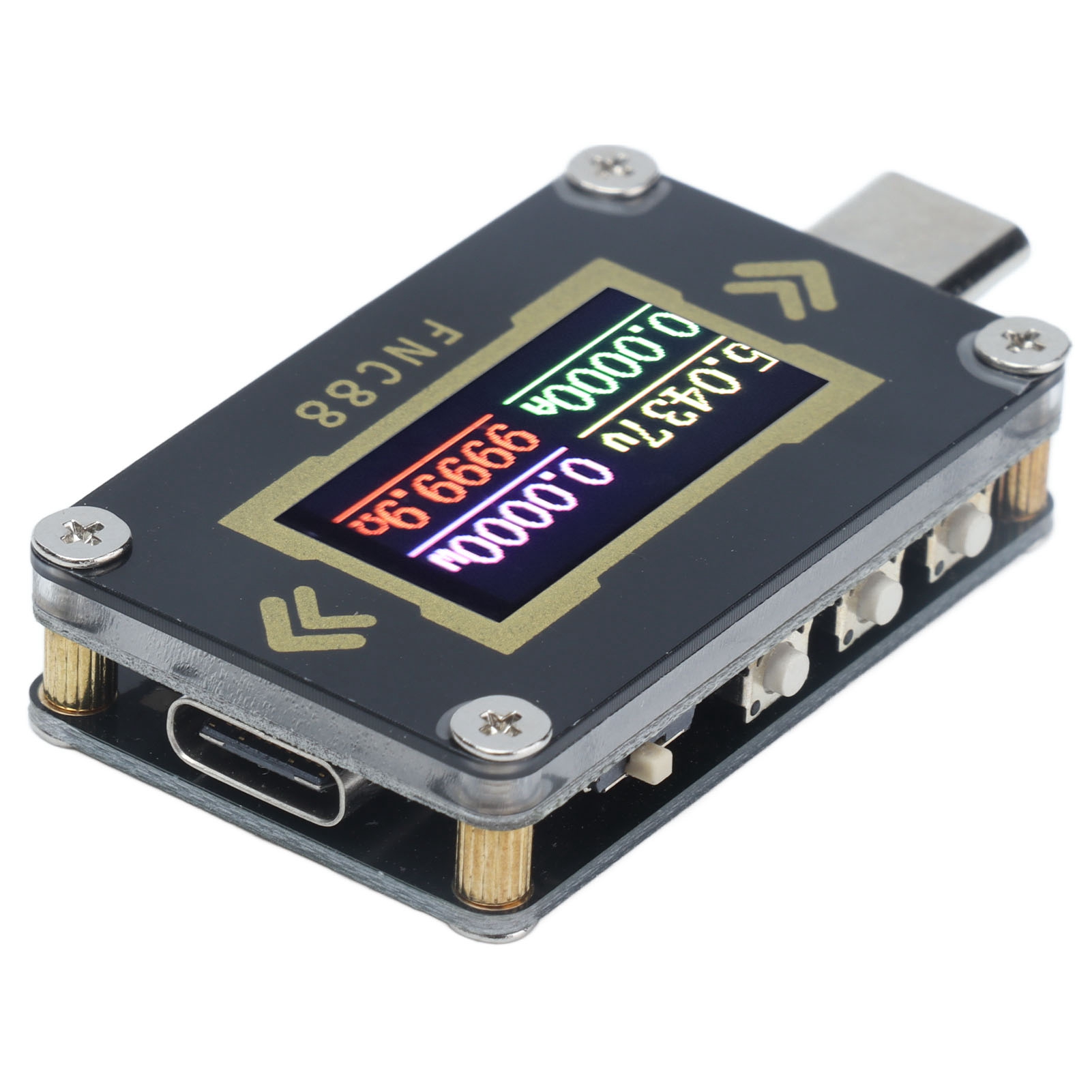 Usb-voltmeter/amperemeter Mit Lcd-anzeige, Typ-c-elektrotester Für Strom, Spannung Und Leistung
