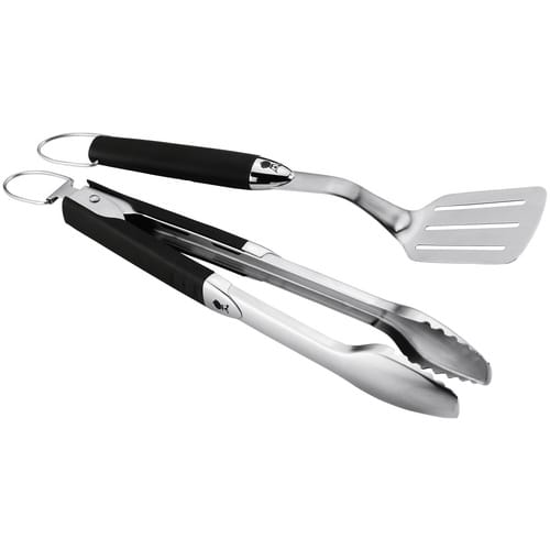 Premium Grillbesteck Kompakt 2-teilig, Edelstahl, schwarz - Weber