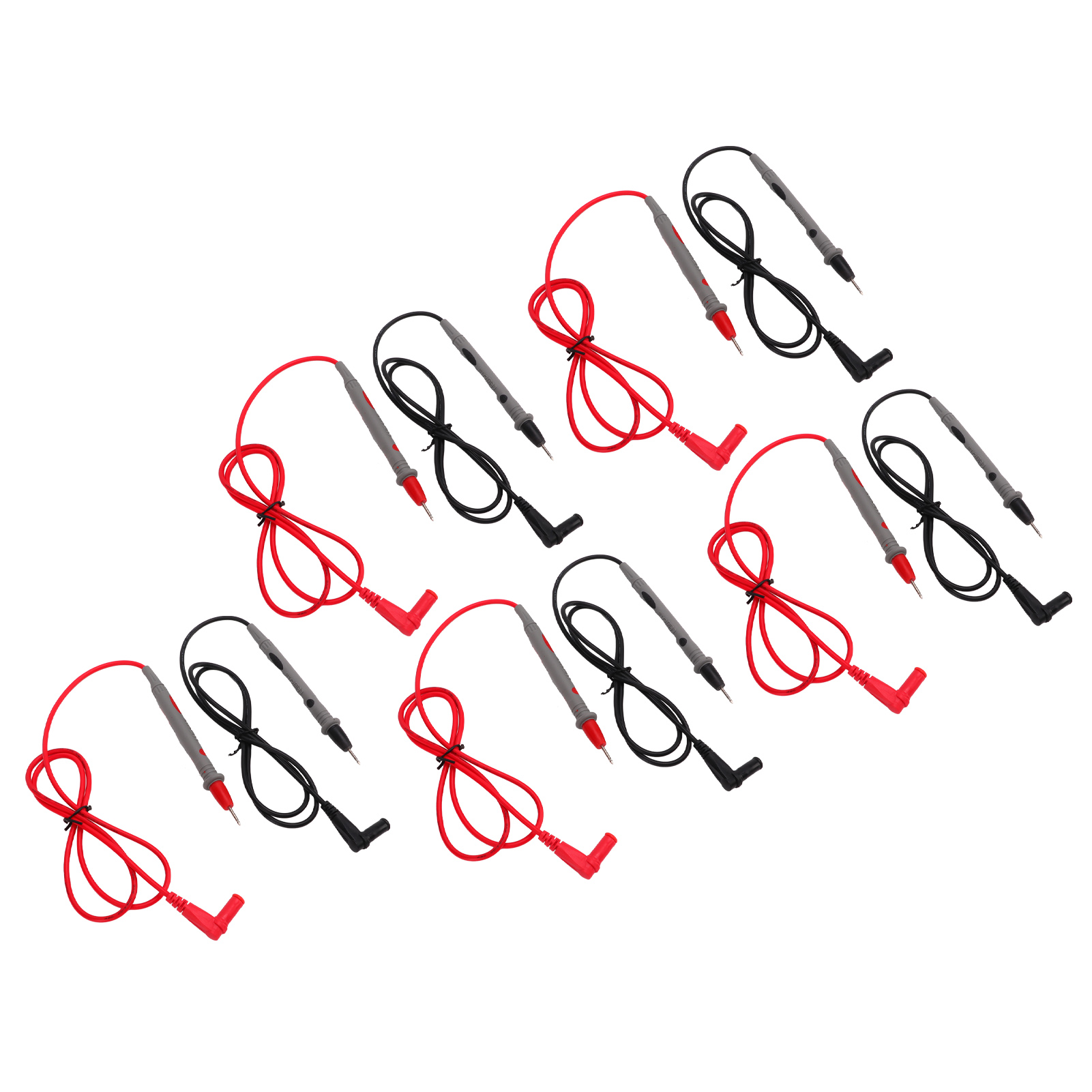 Packung Mit 5 Messspitzen Für 1000v 10a Multimeter, Mit Oxidationsbeständiger Messleitung, Rot Und Schwarz.