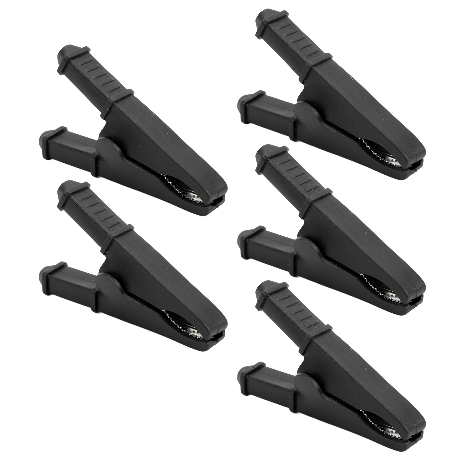 Set Aus 5 Elektrischen Prüfklemmen, Ausgezeichnete Leitfähigkeit, Korrosionsbeständigkeit, Mini-prüfklemmen Für Elektronische Anwendungen (schwarz).