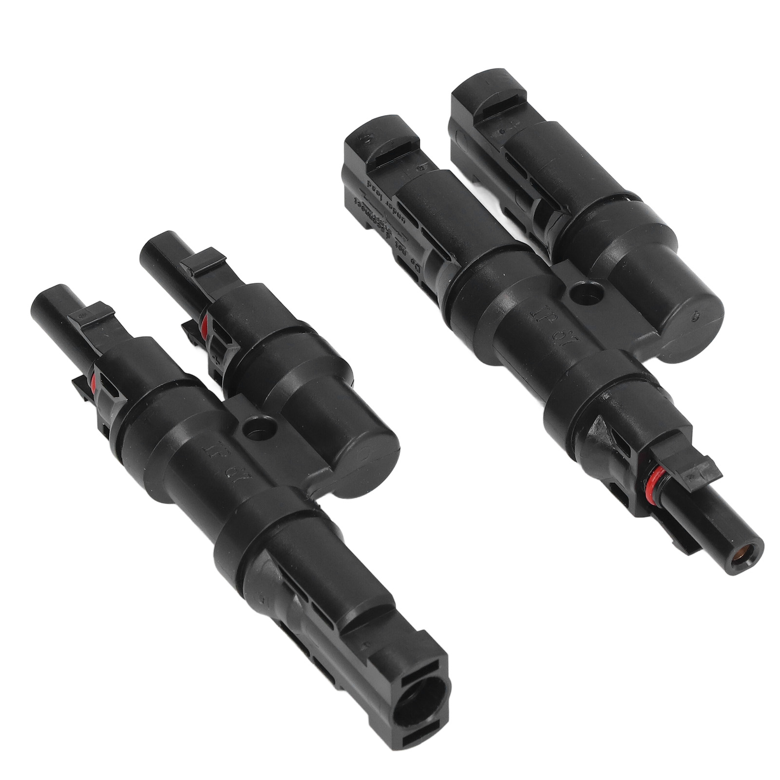 Paar Wasserdichte 2-zu-1-solarstecker (männlich/weiblich) Für 40-a-1000-v-gleichstrom-photovoltaikkabel