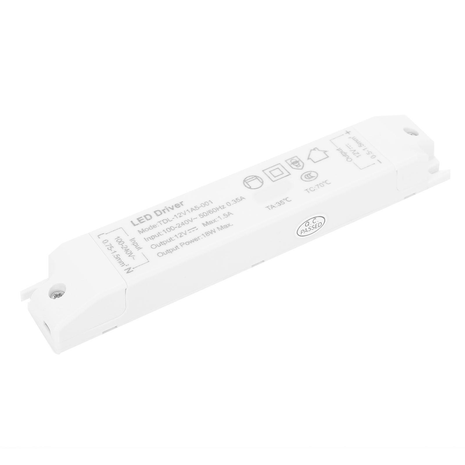 Led-netzteil, Transformator, Adapter, Steuerschalter, Pvc Tdl-12v1a5-001 Ac100v-240v