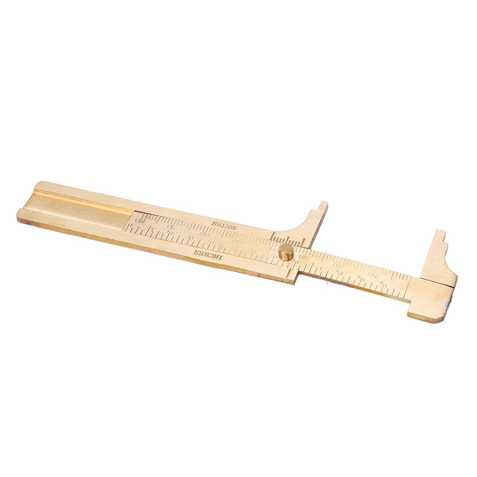 Messschieber Aus Messing, Metrische Und Imperiale Skala, Doppelskala, Retro-stil, Messwerkzeug Für Reparaturen, 80-mm-skala